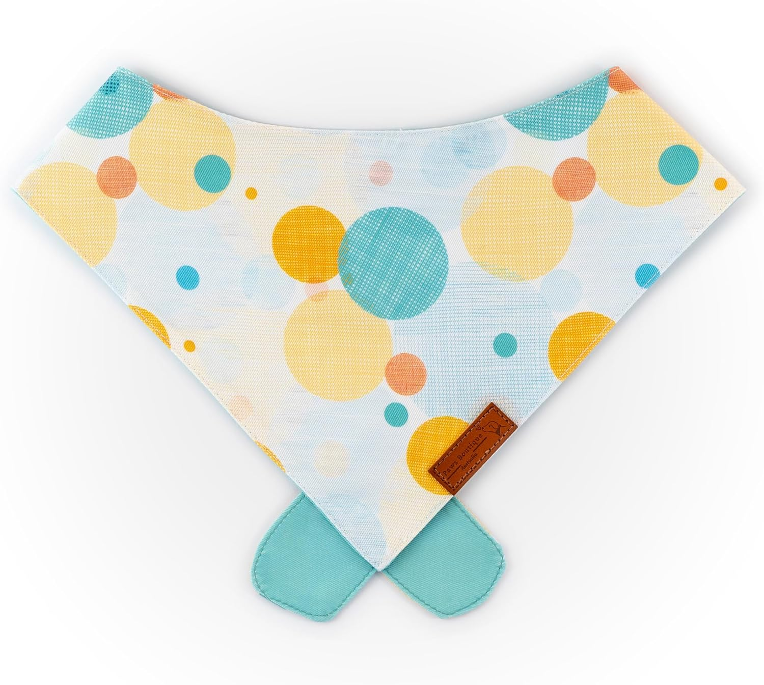 Paws Boutique Premium Dog Bandana/Scarf | Design: Joy | Reversible Dual Layered/Sided | Small, Medium & Large Pets | Unique Style | Cute Accessories for Puppies & Dogs (L) image number 2