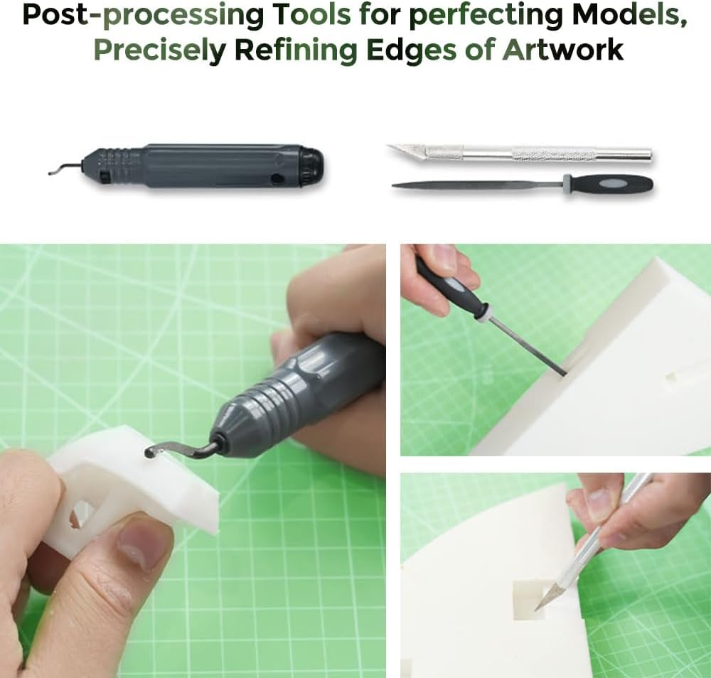 Official 3D Printer Tools Wrap Pro Kit, Includes Nozzle Cleaning Tool, Deburring Tools,Storage Bag for 3D Printer Assembly,Removal,Cleaning,Finishing(74Pcs) image number 2