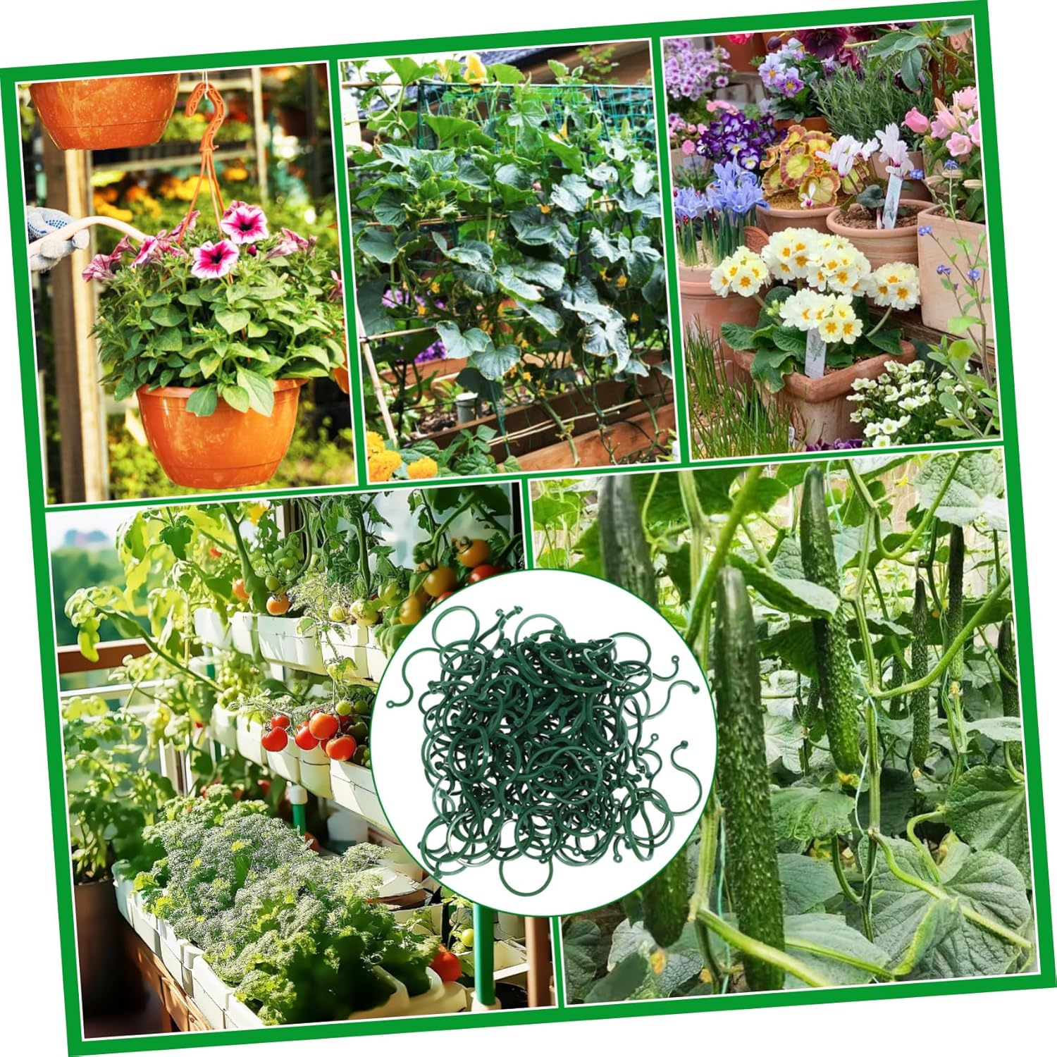 100Pcs Small Plant Support Clips Garden Tie Tomato Vine Trellis Clips for Climbing Plants and Vegetable Stems Gardening Supplies image number 4