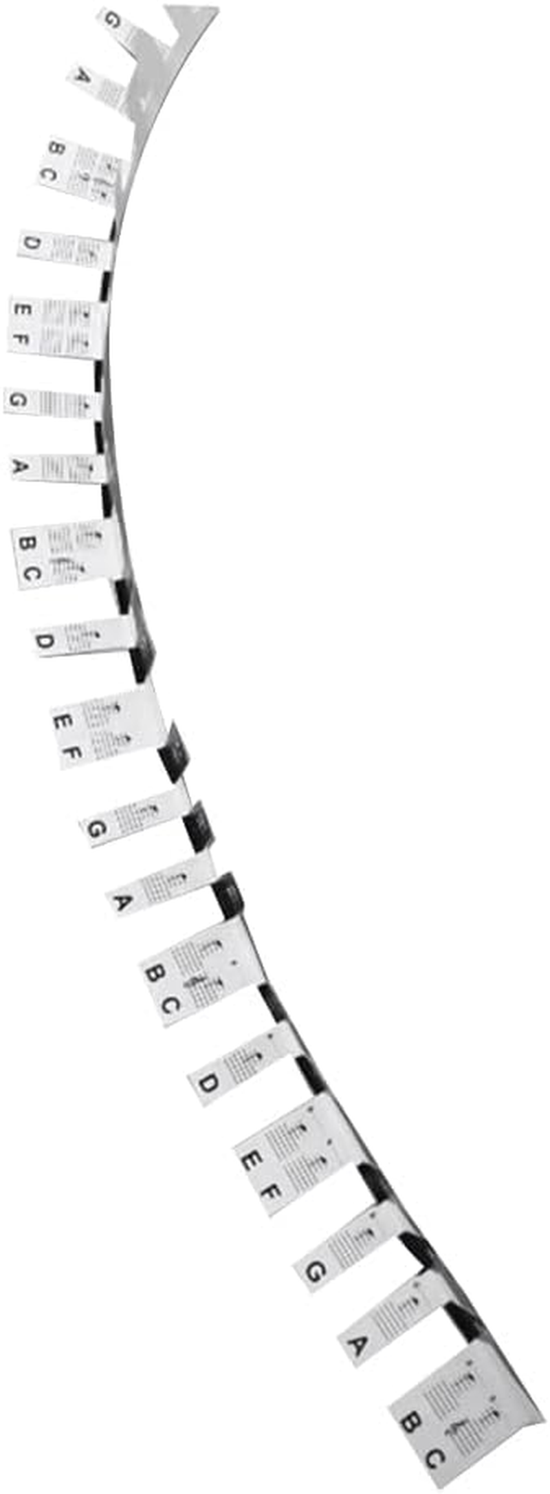 2 PCS 88 Keys Removable Piano Key Labels Piano Keyboard Stickers Piano Notes Marker for Beginners Students Black+White image number 4