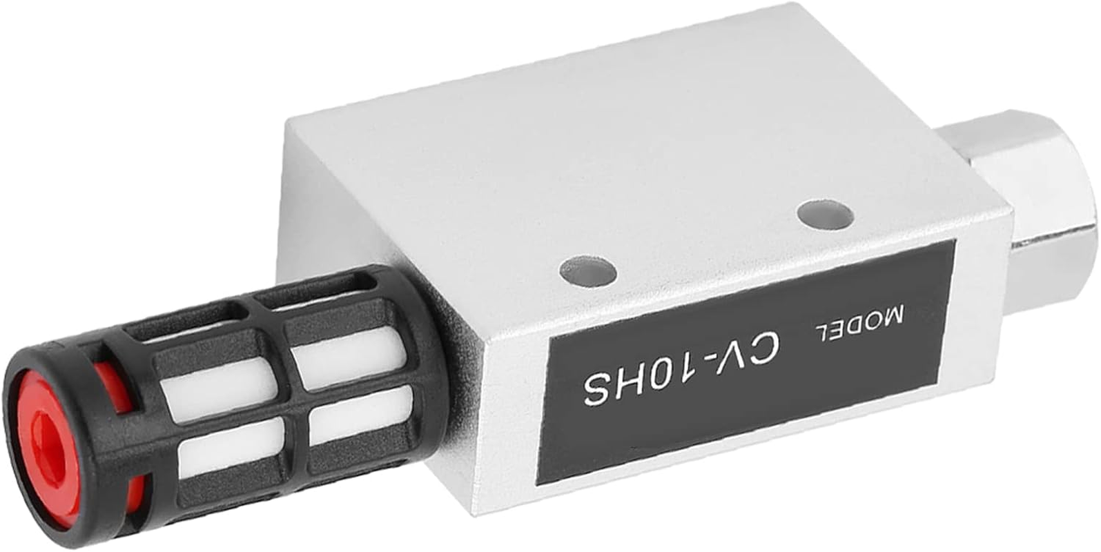 CV-10HS Pneumatic Air Exhaust Vacuum Ejector Generator with Silencer, Creates High Suction Vacuum from Compressed Air Flow, Durable Aluminum Alloy Construction,