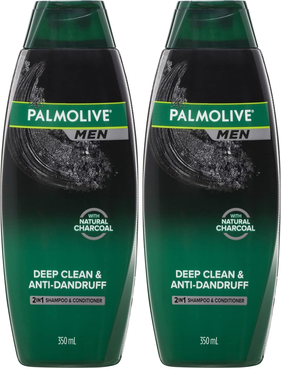 Palmolive Men 2 in 1 Hair Shampoo and Conditioner, 350Ml, with Natural Charcoal, Deep Clean and anti Dandruff (Pack of 2) image number 4