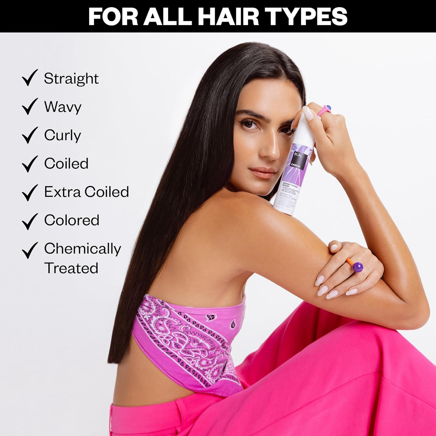 IGK Cash in Instant Repair Serum 50Ml/1.7Oz image number 3