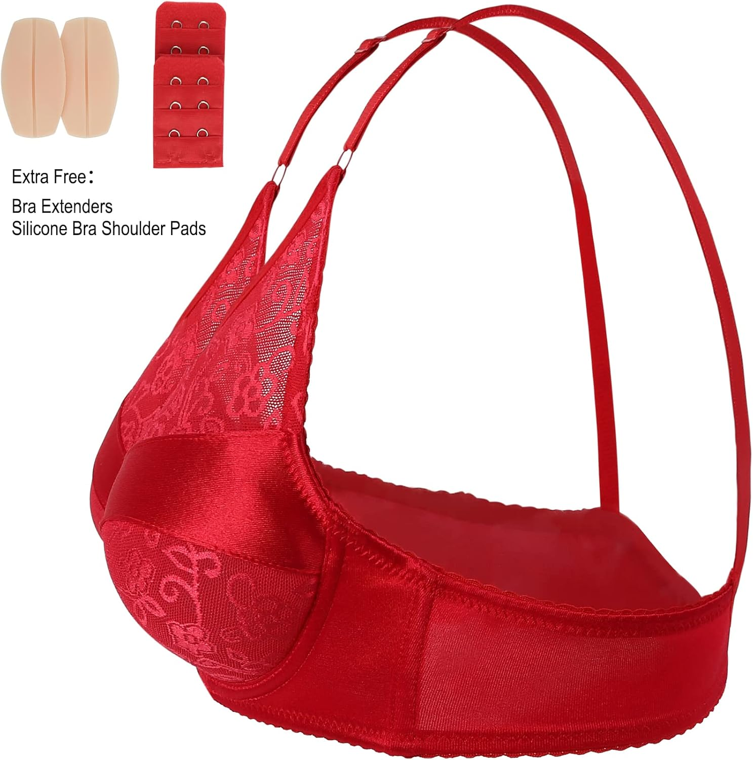 Vollence Silicone Breast Form Pocket Bra for Mastectomy Crossdresser Cosplay image number 3