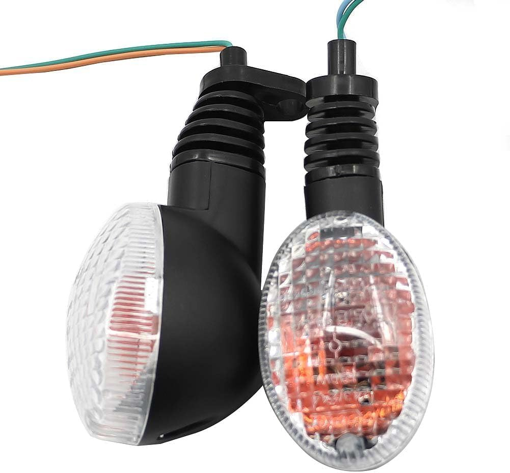 Motorcycle Turn Signals for KAWASAKI EX250R NINJA 250R KLX250S KLX250SF VN650 Vulcan S Front/Rear Turn Signal Indicator Light Blinker Lamp Motorcycle,(Transparent Shell) image number 6