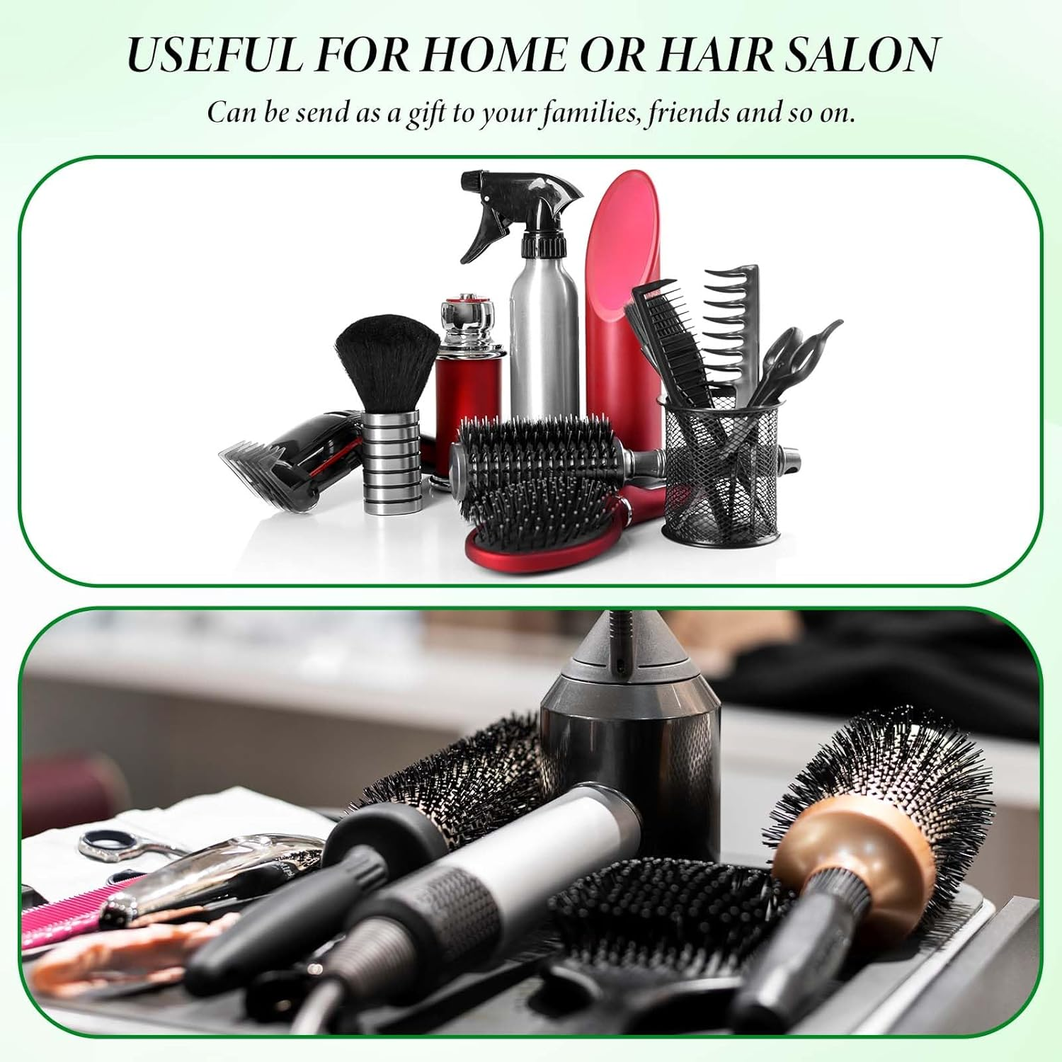 Telooco 4Pcs Hair Brush Cleaner Tool Double Head Comb Cleaner Wooden Handle Metal Wire Brush Rake Hairbrush Cleaning Tool for Removing Tangled Hairs and Dust Home Salon Use image number 5