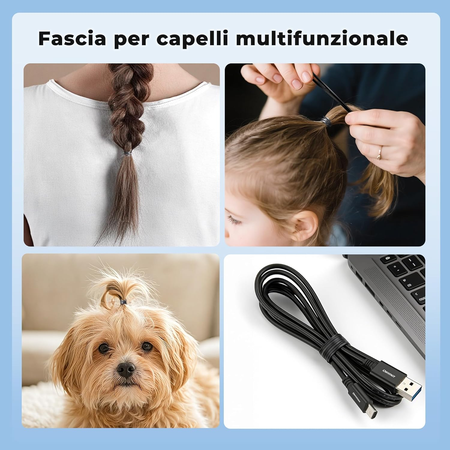 Vonsera Pack of 1500 Mini Hair Bobbles Small Elastic Hair Accessories for Children Girls Hair Braids Wedding Hairstyle, Small Dreadlocks, Black image number 3