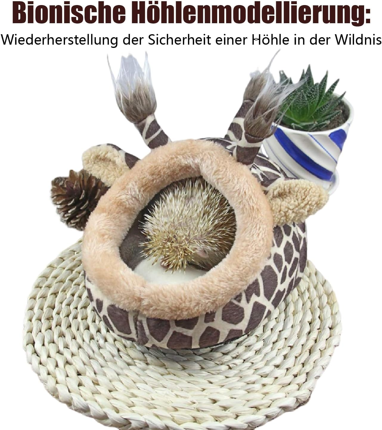 Pet Bed, Small Animal House Bed, 1 Soft Cushion Sleeping Bag Nest, Ideal as a Guinea Pig Bed, Small Animal Cave for Chinchilla, Guinea Pig House image number 5