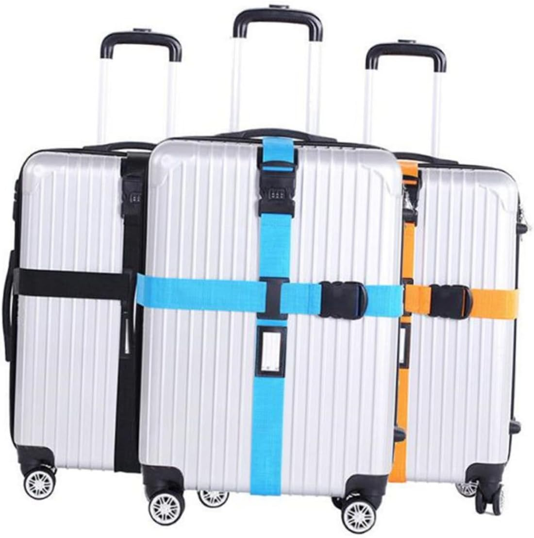 CIMAXIC 5Pcs Adjustable Luggage Straps with Buckle Suitcase Packing Belts for Travel Lightweight Tie down Straps with High Strength and Quick Fastening Secure Travel Gear and Storage image number 6