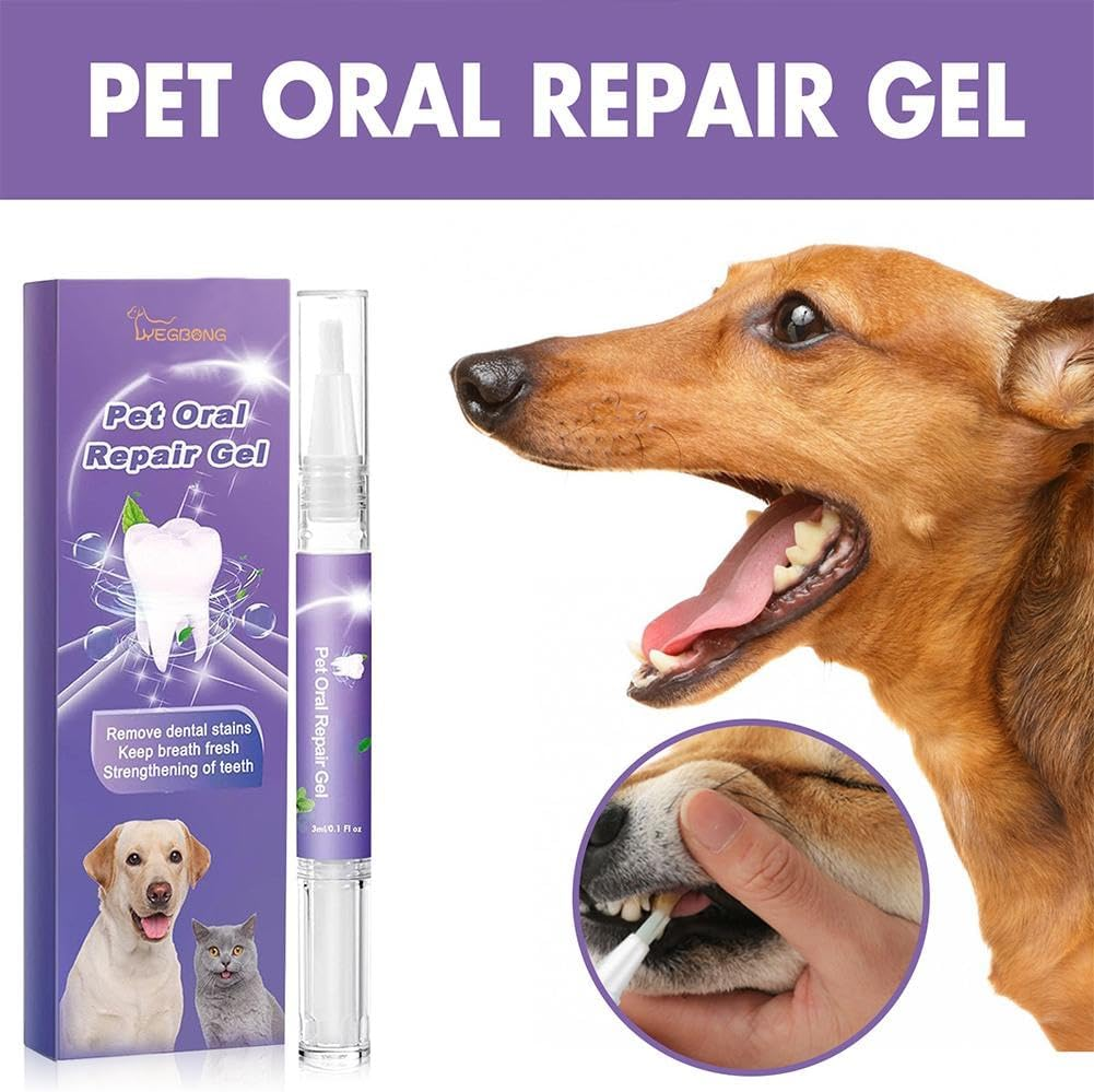 3PC Pet Oral Repair Gel Teeth Brushing Cleaner Gel Natural Dog Toothpaste Gel Eliminate Bad & Pet Freshener Breath Cats for Dogs Pets Breath Tooth for Freshener Pets Dogs Cleaner Oral Gel Clea image number 5