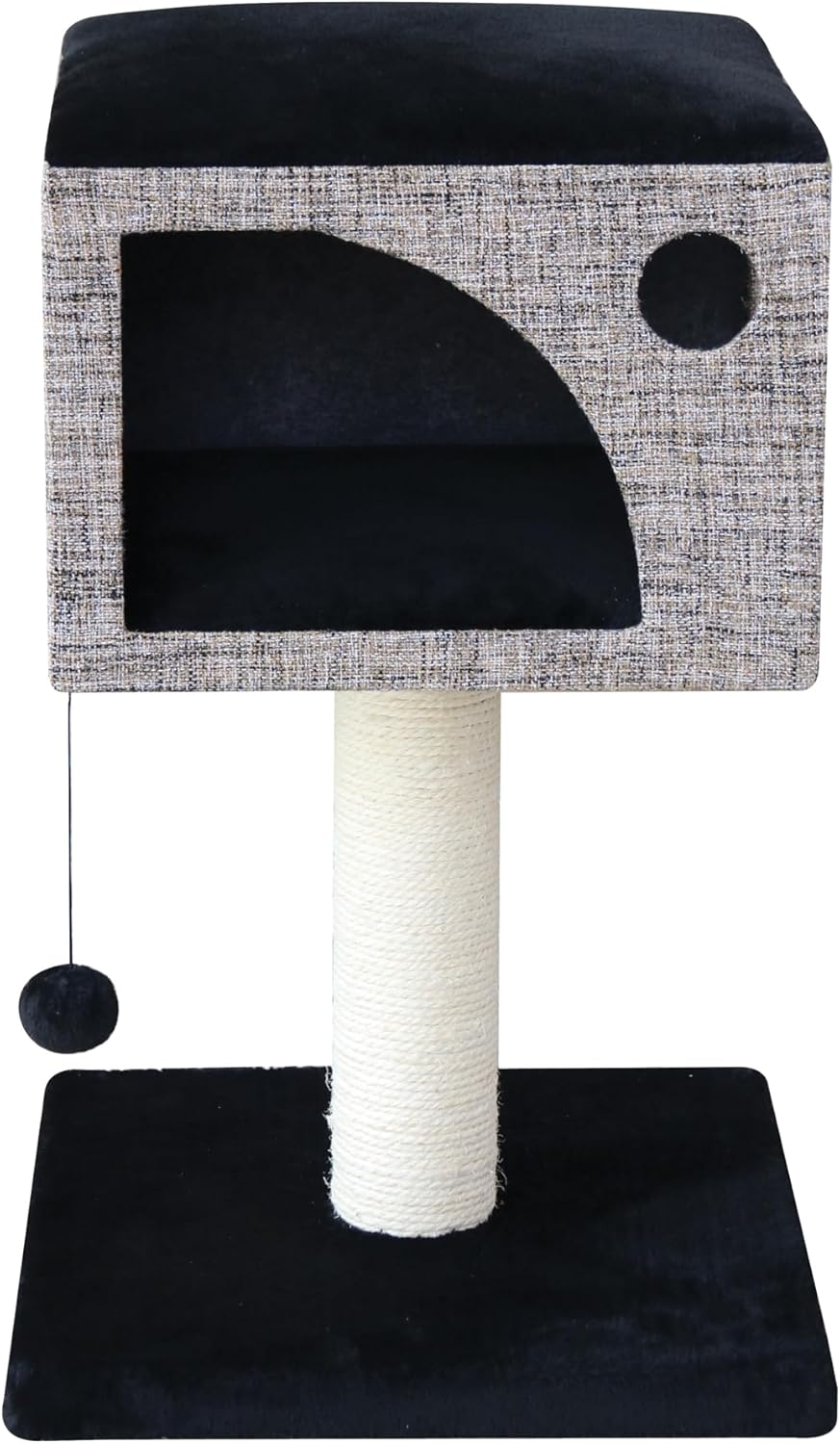 Feline First Blackbead Cat Tree 60Cm &ndash; Tall Cat Tower for Large Indoor Cats, Cat Condo with Scratching Posts, Durable for Outdoor Use