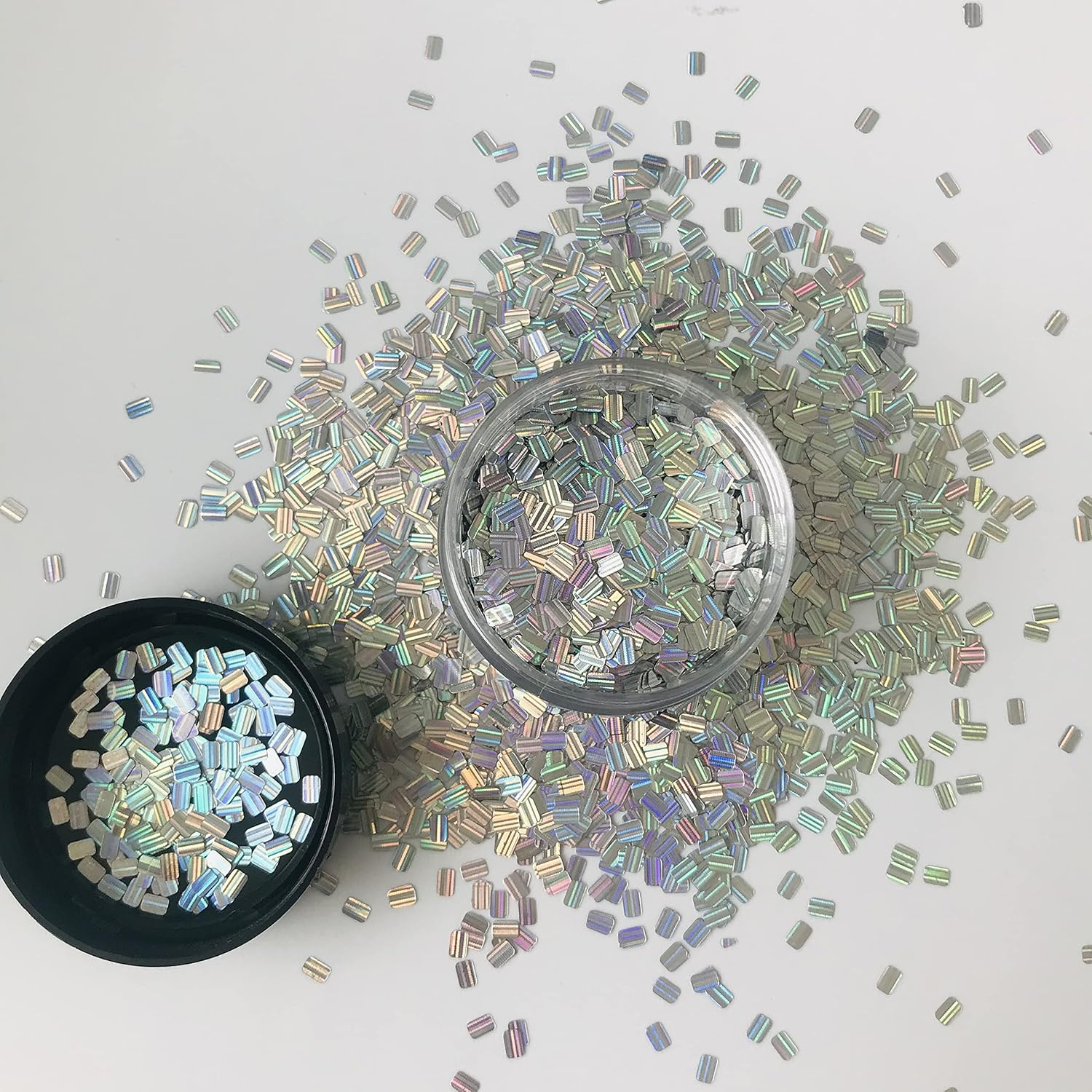 10 Grams/Pack - Stripe Rectangles Glitter - Festival Rave Beauty Nail Art Decoration T100