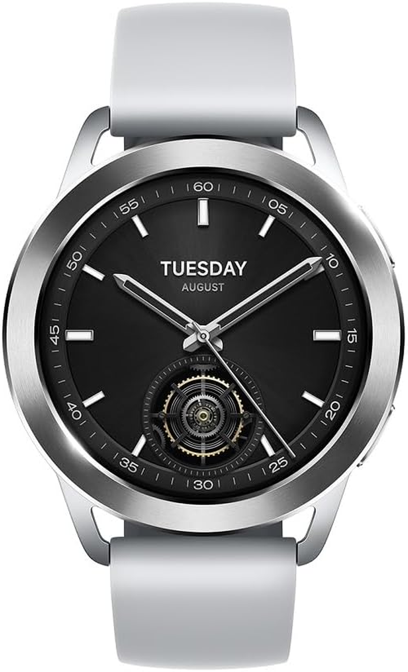 Xiaomi Smartwatch, Xiaomi Watch S3, Bezel Design, 1.43-Inch OLED Display, Supports Bluetooth Calls, Gesture Control, over 150 Sports Modes, 15 Days of Continuous Operation, Xiaomi Hyperos, Alexa