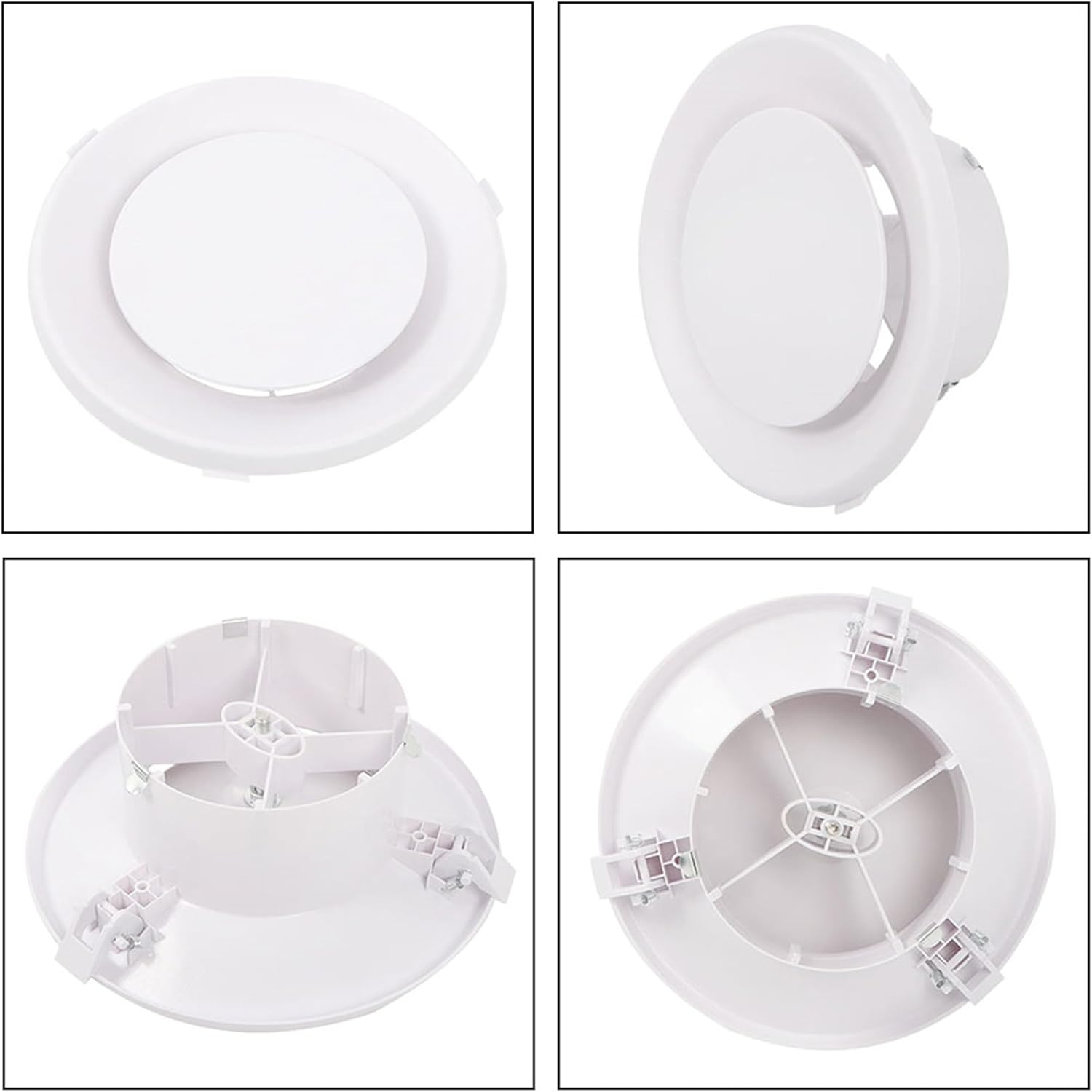 Labwork 6" 150Mm ABS round Ceiling Diffuser Cone Diffuser Outlet Vent Ducted Plastic image number 4