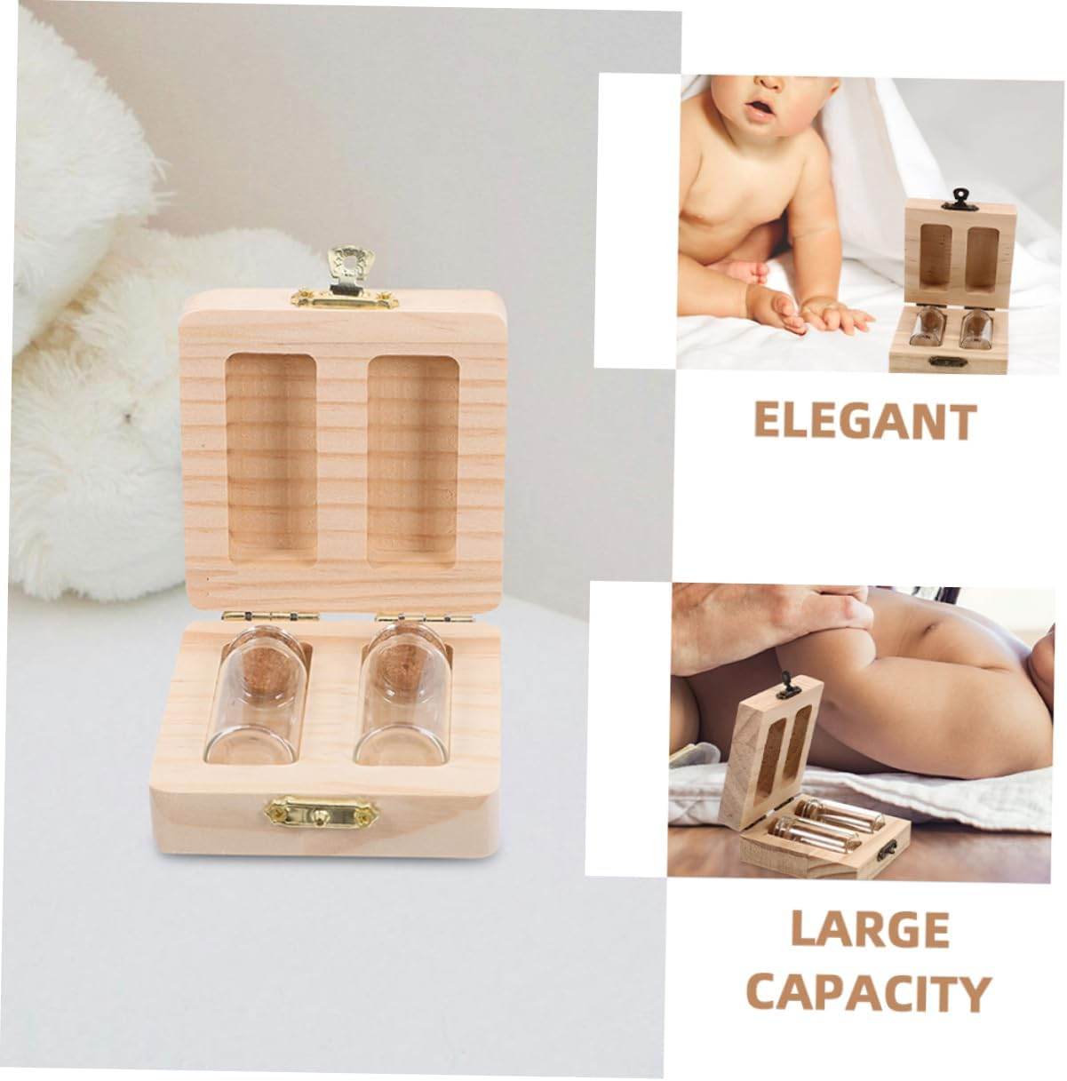 Boy Girl Fetal Hair Case Keepsake Storage Box Umbilical Cord Keepsake for Newborn Gifts image number 1