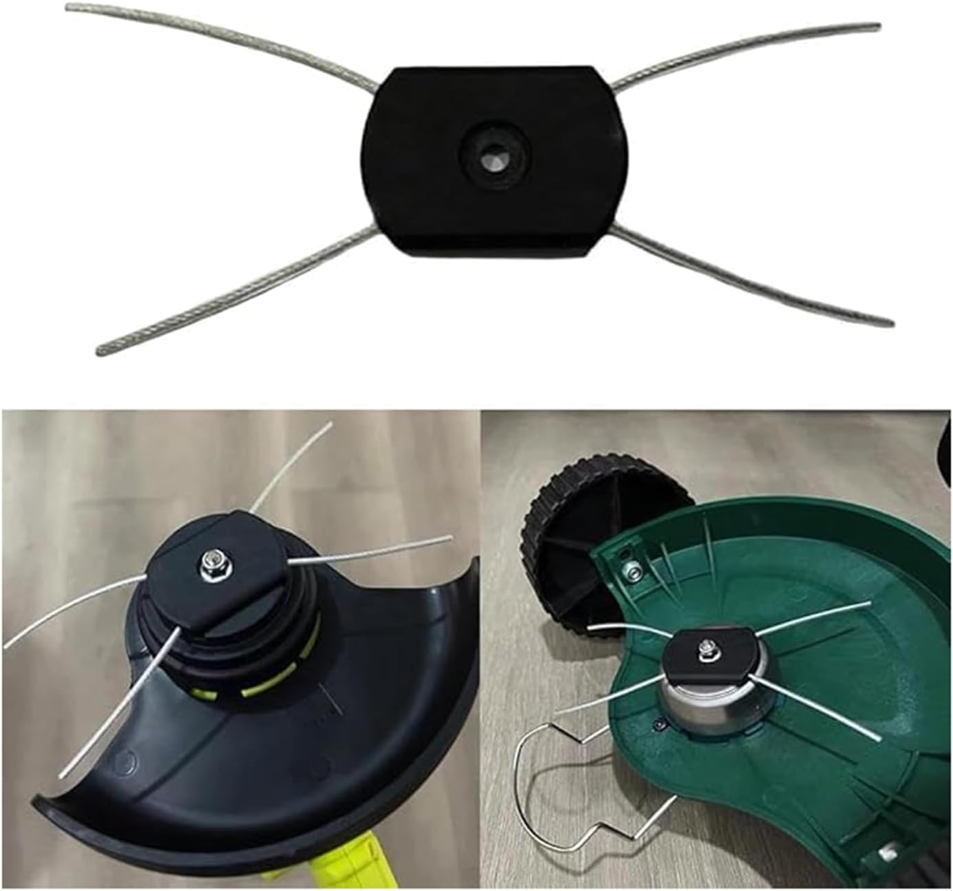 5Pcs Electric Weed Eater Head Replacement Steel Wire Line Spool,Universal Fit String Trimmer Replacement Head,Wire Rope Weed Head Replacement String Trimmer Parts and Accessories