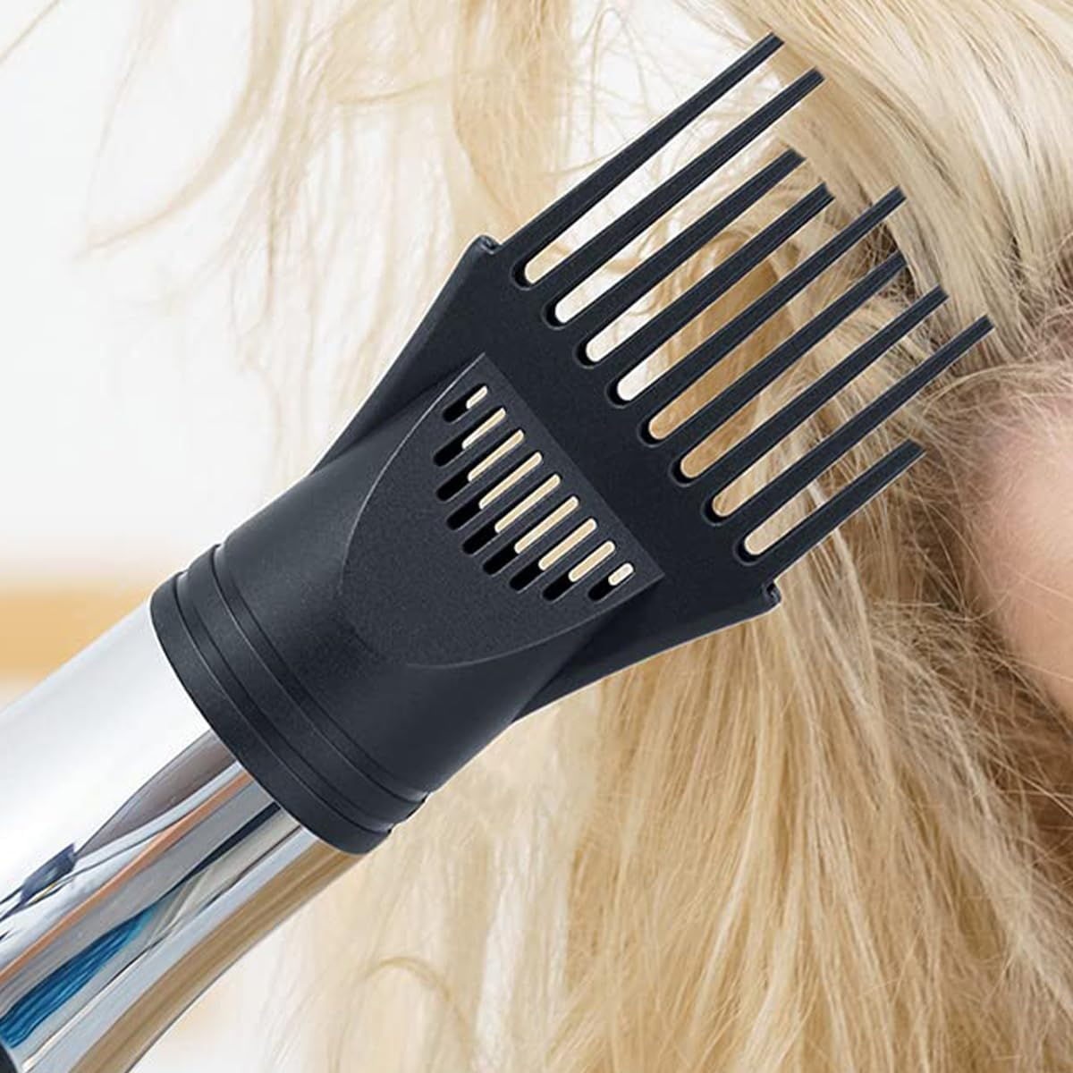 Pick Comb, Hair Dryer Diffuser Wind Blow Cover Comb Attachment Nozzle for Hair Salon Home image number 2