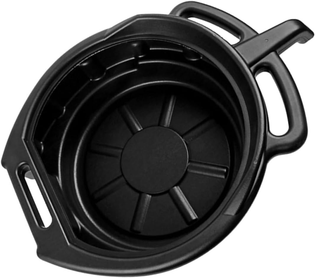 MUCKLILY Sturdy Pe Material Oil Pan 10L Waste Oil Container for Car Engine Repair image number 2