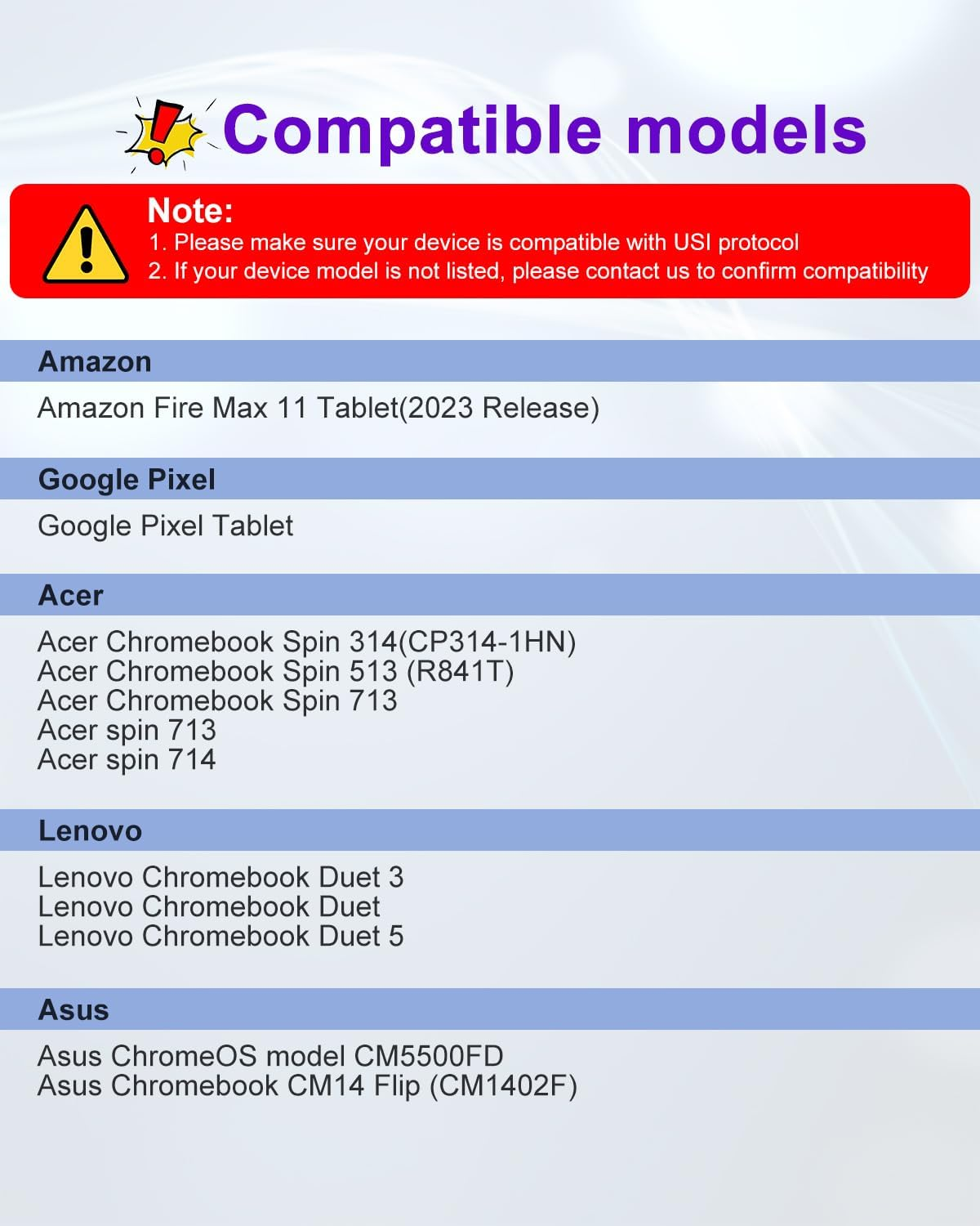 USI 2.0 Stylus Pen - for Amazon Fire Max 11, Google Pixel Tablet and Lenovo/Acer Some Chromebook, 2025 Upgraded 4096 Pressure USB-C Fast Charging Ergonomic and Anti-Slip Slight Hexagonal USI Pen image number 3