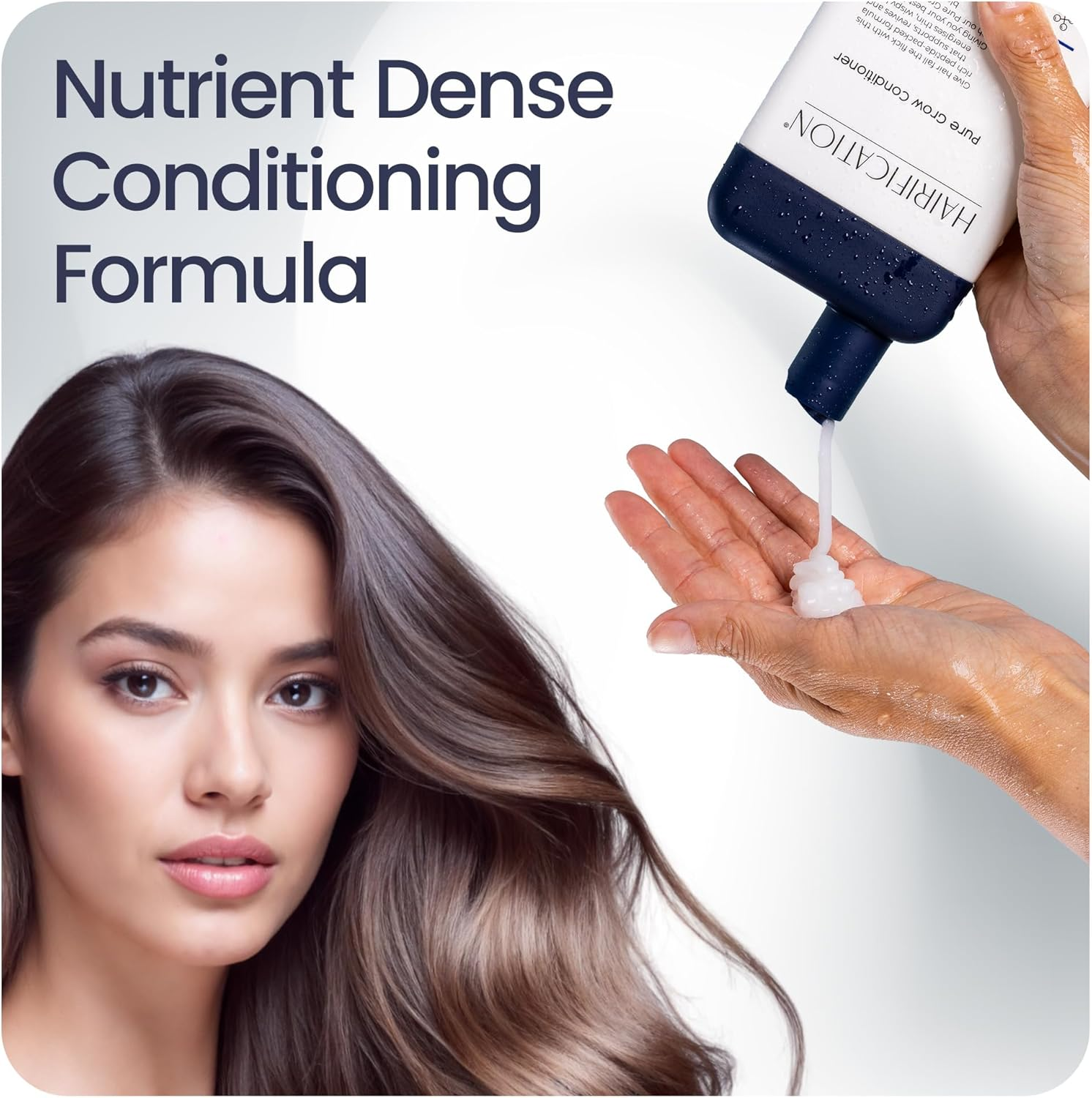 Hairification Pure Grow Conditioner for Thinning or Fine Hair, Supports Healthier-Looking, Stronger-Feeling Hair, 300Ml