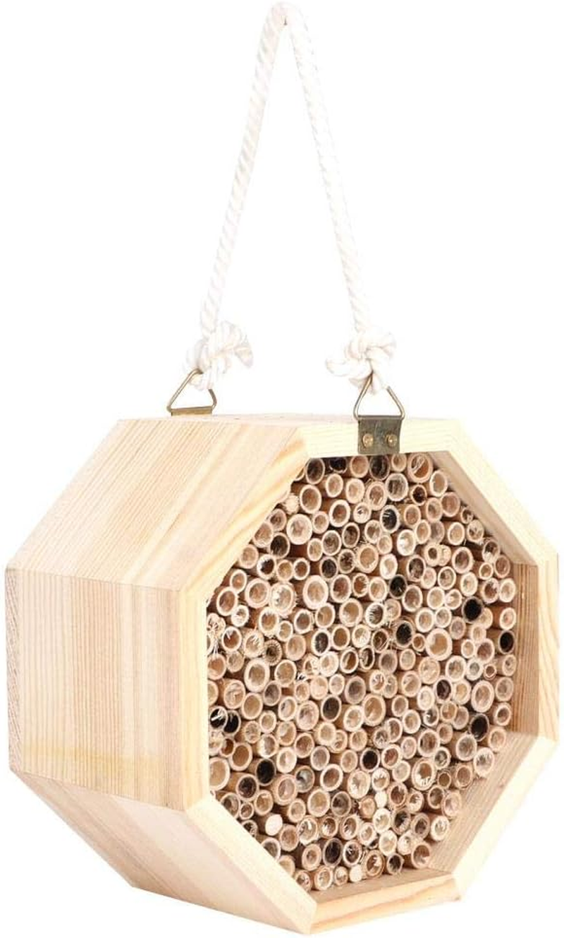 Insect Hotel Insect House, Wooden Bee House, Bee Nesting, Wood Bug Room for Garden for Outdoor Yard Decoration image number 5