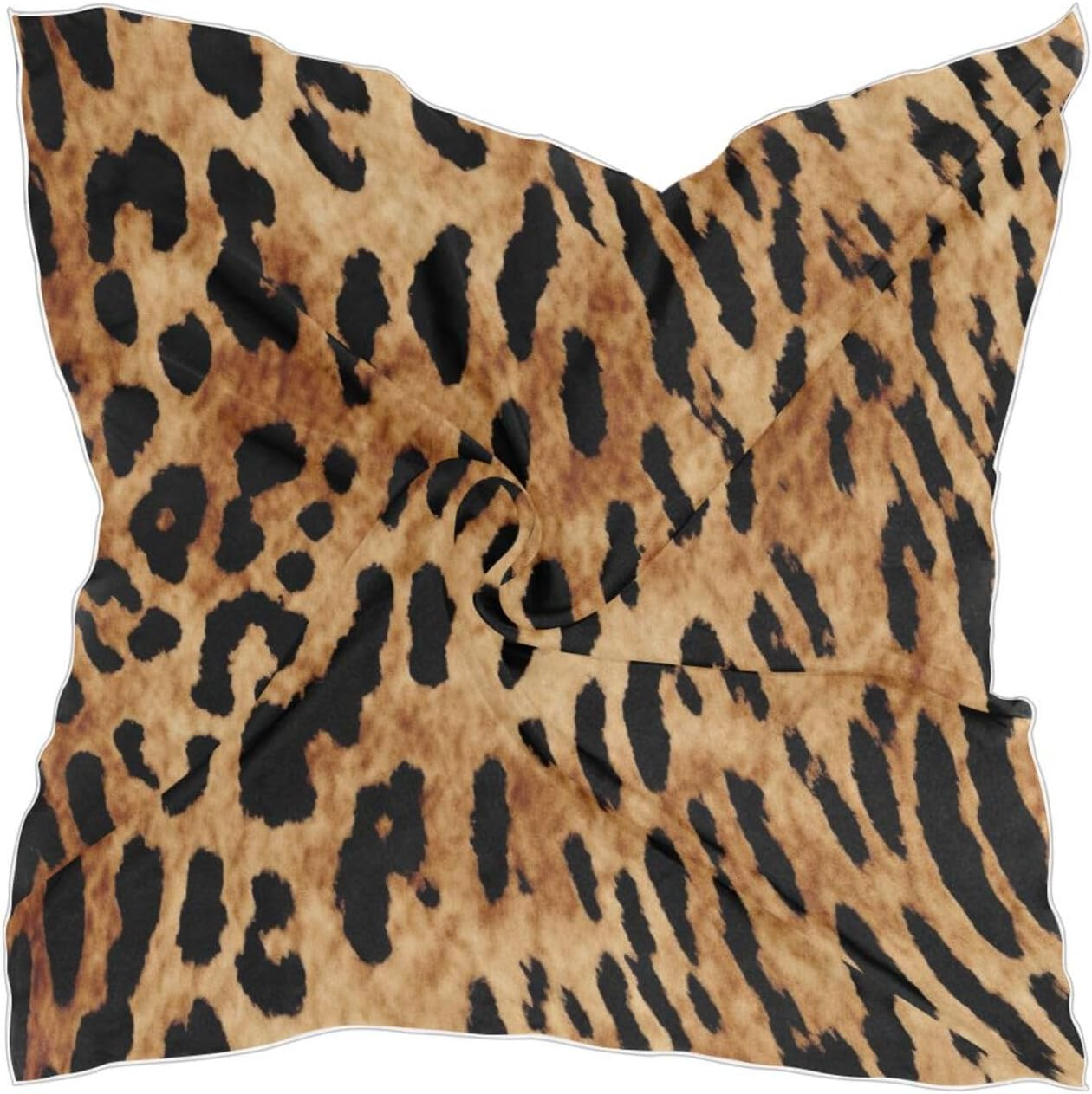 Camouflage Women'S Fashion Square Satin Headscarf Headdress Silk Scarf