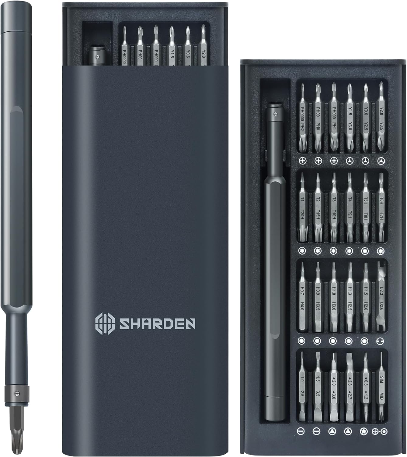 Precision Screwdriver Set 49 in 1 SHARDEN Small Screwdriver Set Magnetic Repair Tool Kit for Laptop, Iphone, Cell Phone, PC, Macbook, Tablet, Computer, PS5, PS4, Xbox, Electronic, Glasses, Watch