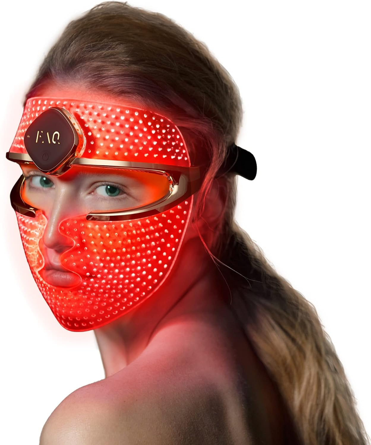 FAQ 202 Advanced NIR + 7 LED Lights Face Mask - for Spots & Mild Acne - Face Masks Skincare - Wireless Face Masks Beauty - 600 Glow Points - Wearable Skin Care image number 5
