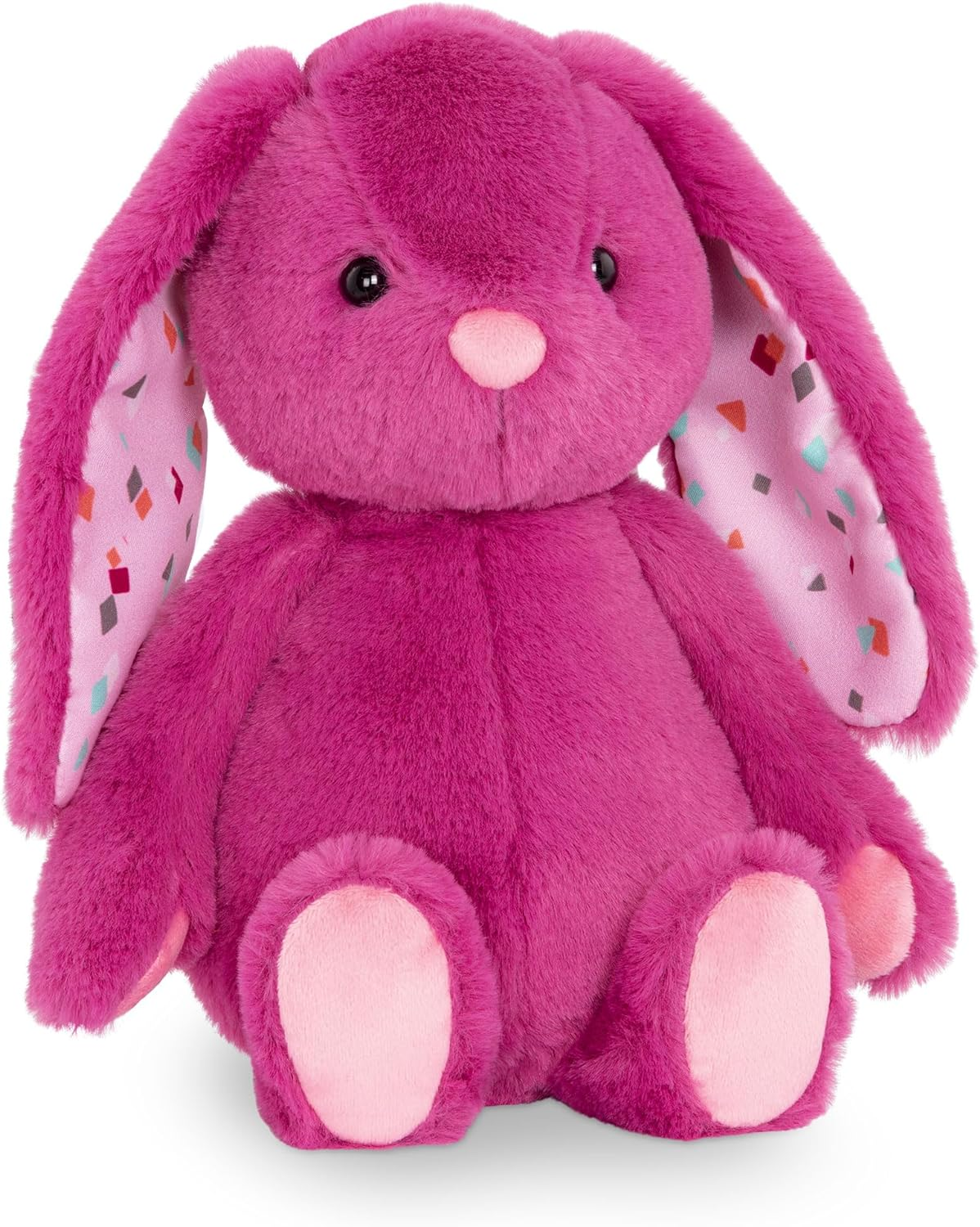 B. Toys &ndash; Plush Bunny Stuffed Animal, 12-Inch Soft Baby Toy with Floppy Ears &ndash; Safe Washable Rabbit Cuddle Companion for Babies & Toddlers, Safe Materials for 0+ Months&ndash; Pink