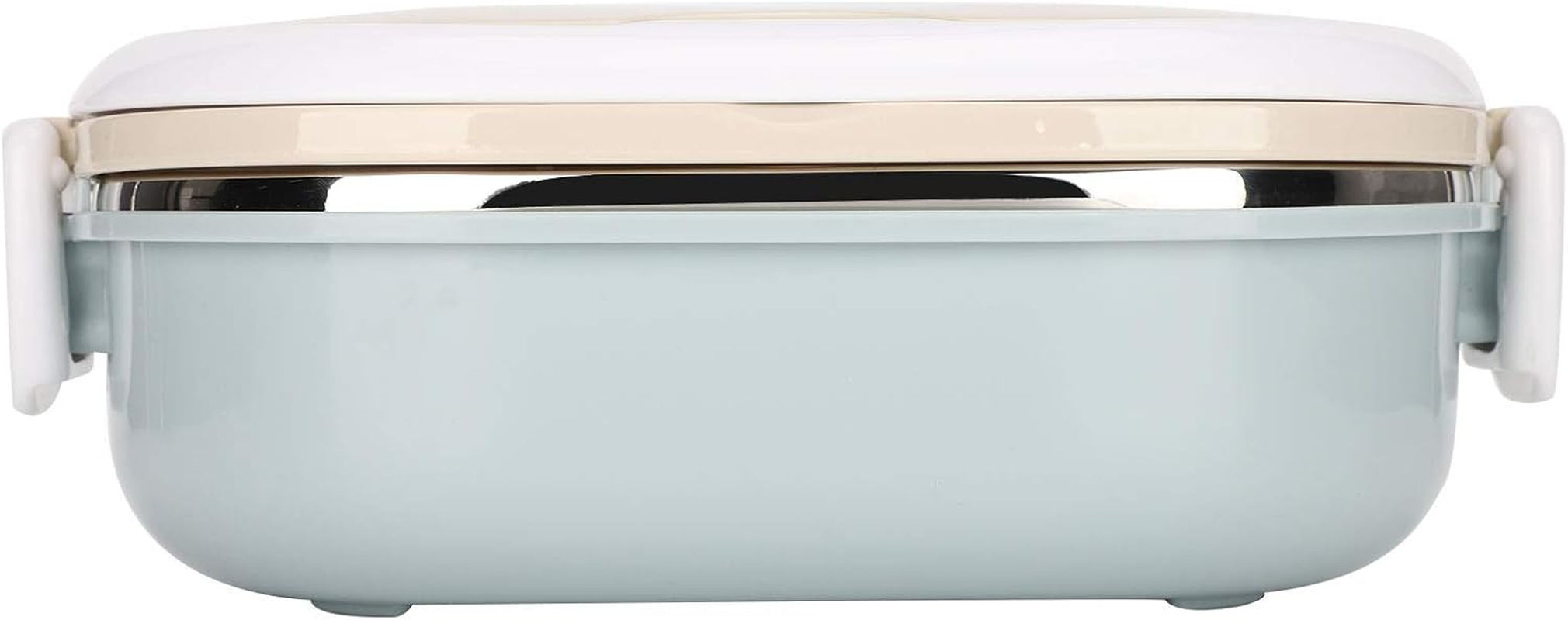 Lunch Box 900Ml, 1 Layer Thermal Insulated Hot Food Lunch Containers Portable 304 Stainless Steel Bento Lunch Box Cold and Hot Food Storage for School Office Outdoor Travel (Monolayer) image number 2