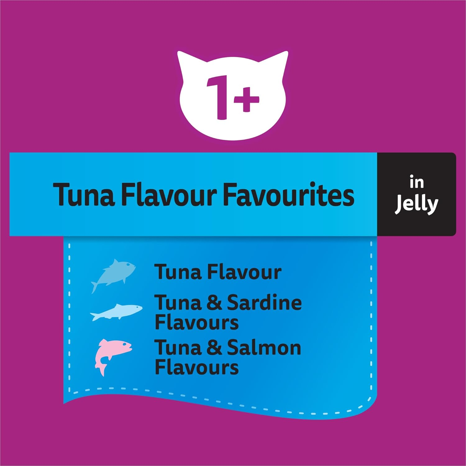 Whiskas Adult Wet Cat Food Tuna Favourites in Jelly Pouch 85G, 24 Pack image number 6
