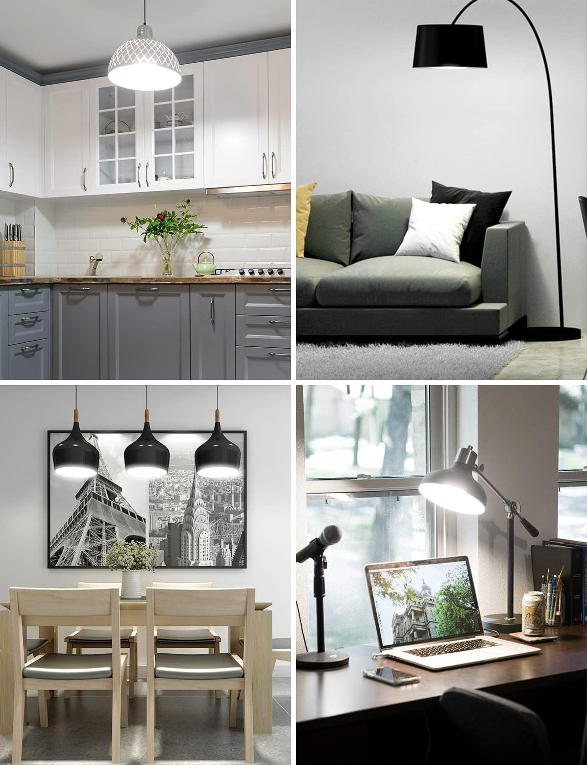 Lepro Bayonet Light Bulb, Cool White 6500K, 60W Equivalent, 8.5W 806LM B22 LED Bulb Daylight White, Energy Saving Light Bulbs Bayonet, Non-Dimmable, Pack of 6 image number 4