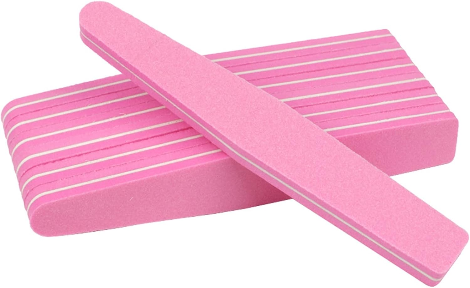 TRUSTTWO 5Pcs Sponge Nail File Diamond Sponge Nail Buffers Block Sandpaper 100/180 Buffing Files Polish Glitter Grinding Sanding Files the New (Color : Pink) image number 4
