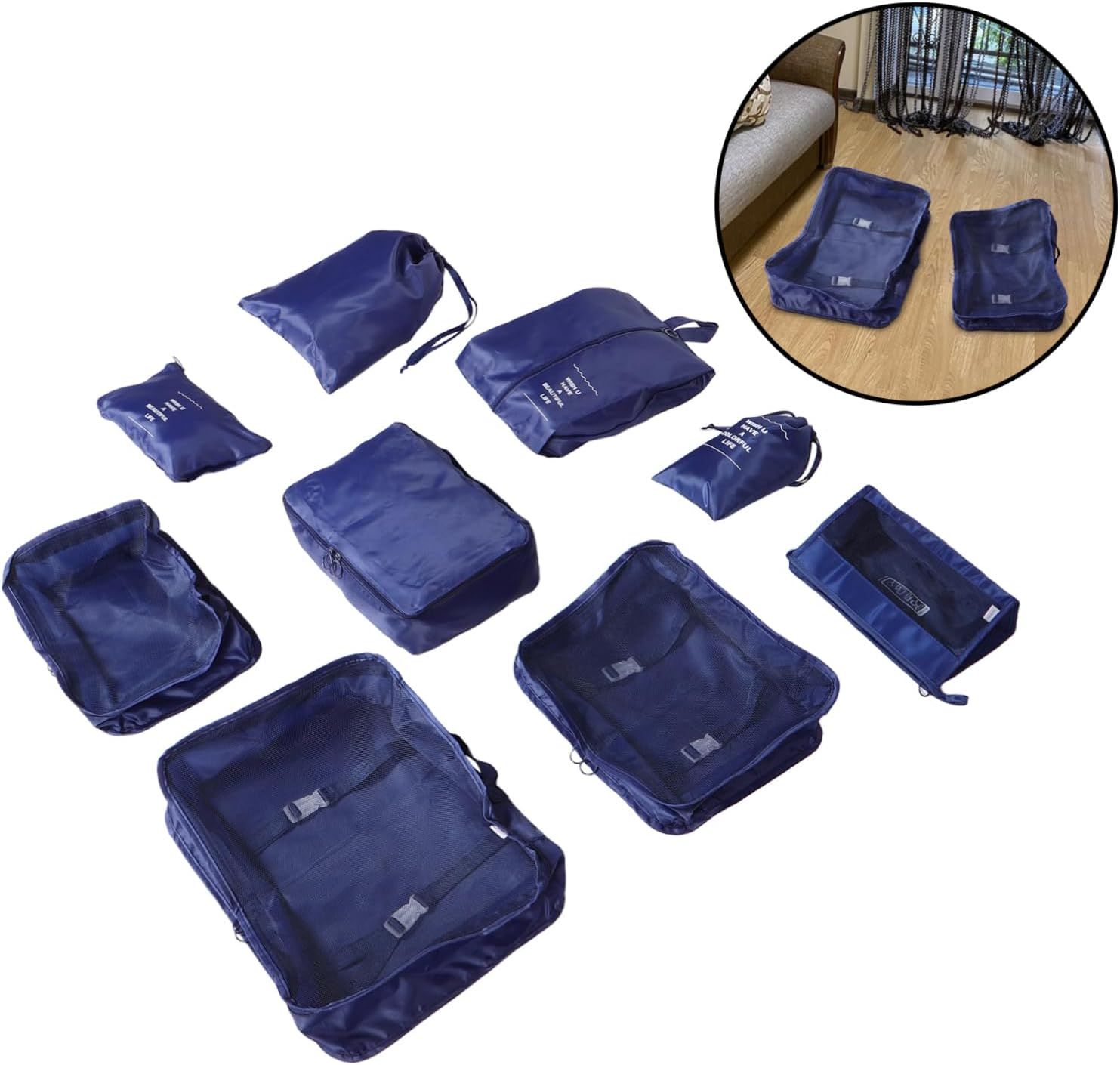 CALLARON Travel Toiletry Bag Luggage Packing Organizer Underwear Storage Bag Multifunctional Travel Storage for Women Luggage Gear Packing Cubes for Suitcases image number 6