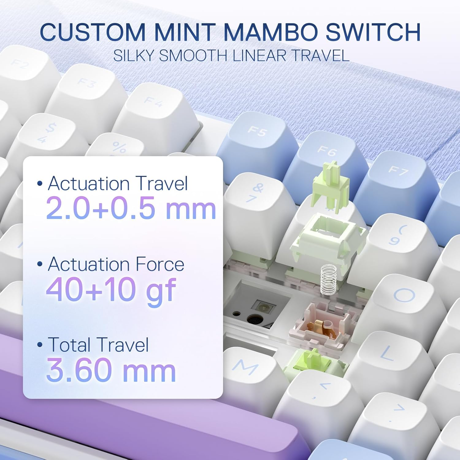 Redragon K707 PRO 80% Wireless Gasket RGB Gaming Keyboard, 3 Mode 87 Keys TKL Mechanical Keyboard, round PBT Keycaps & 5-Layer Noise Cancellation, Custom Linear Switch