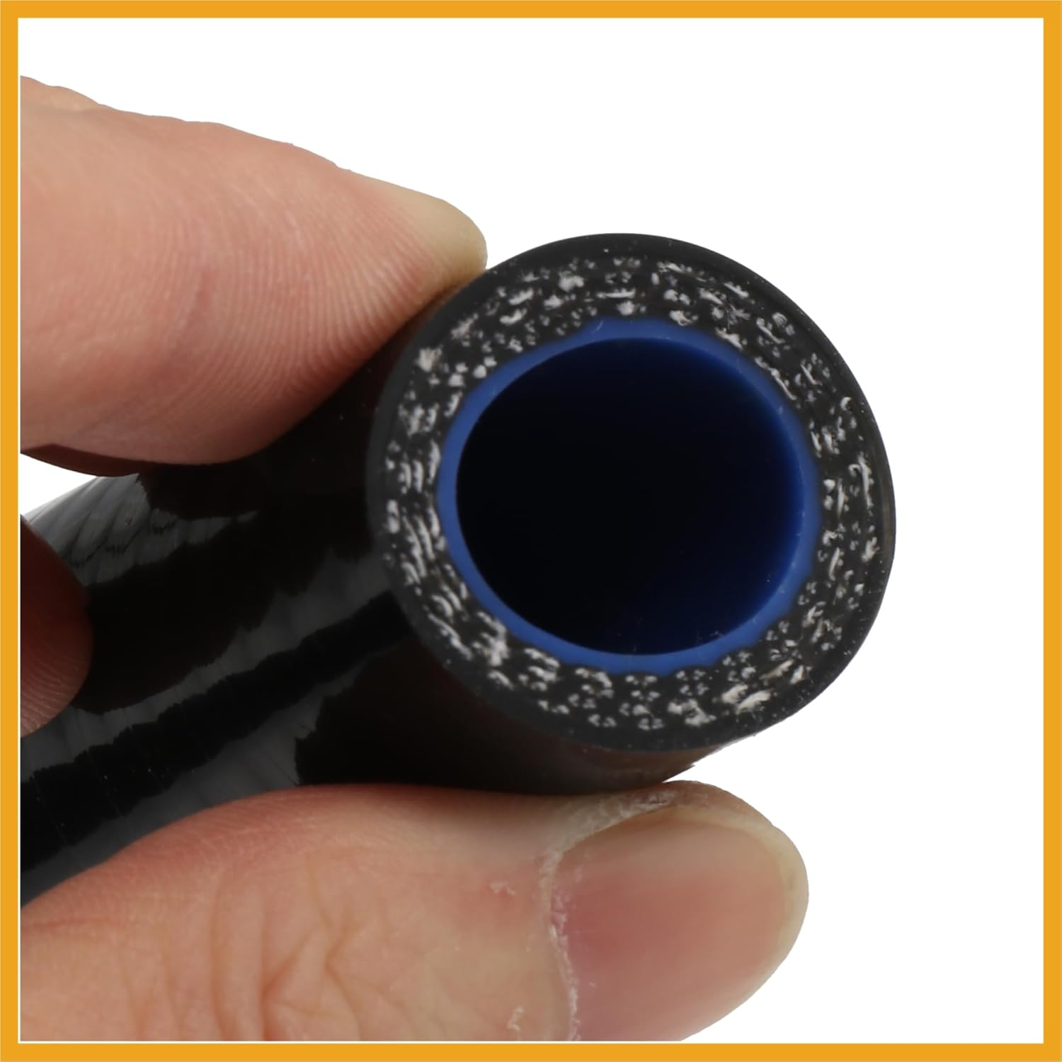 100Mm Length 16-19Mm 0.63"-0.75" Inner Diameter 90 Degree Reducer Elbow Silicone Hose Coupler Intercooler Tube for Car Intercooler Intake Piping Black image number 1