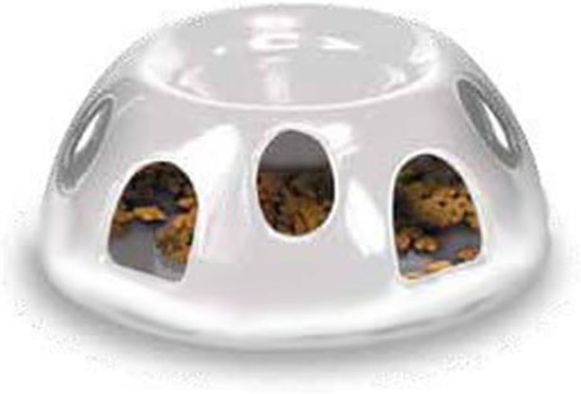 Pioneer Pet Tiger Diner Ceramic Food Dish/Bowl, White