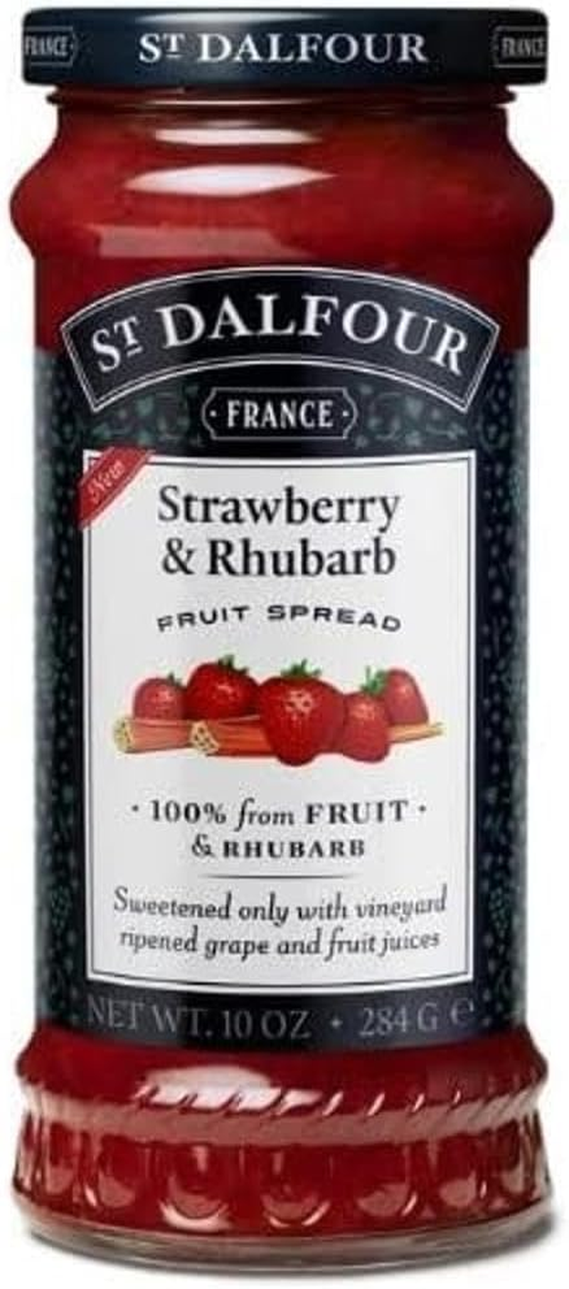 St Dalfour Strawberry and Rhubarb Fruit Spread 284 G image number 1