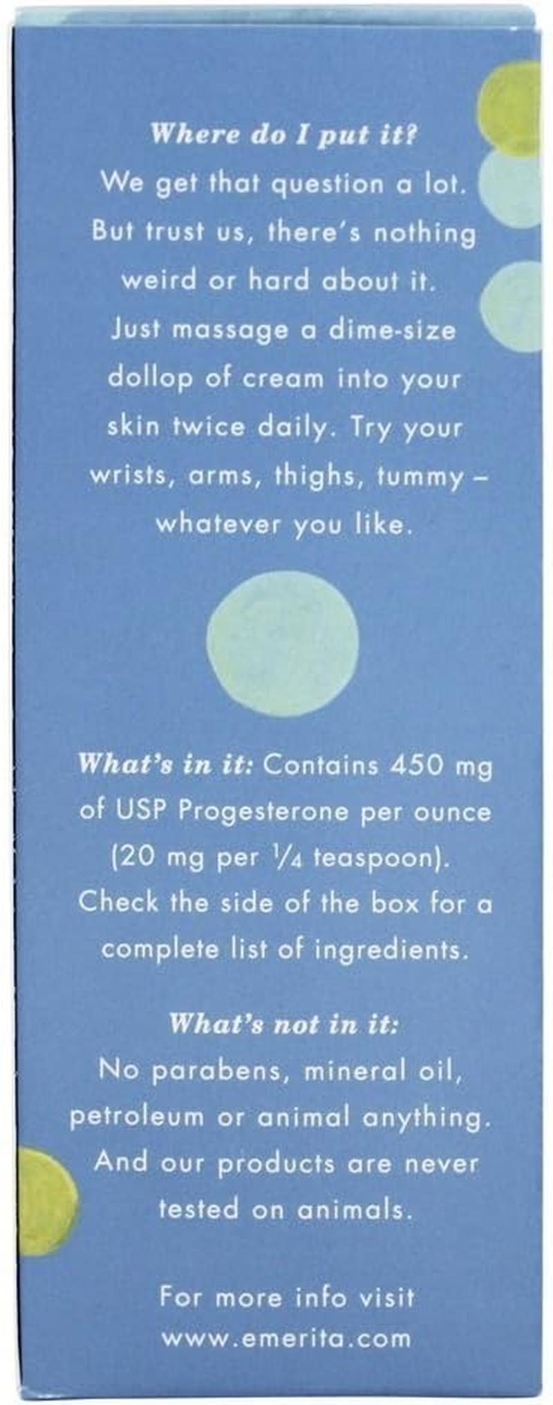 Emerita Pro-Gest Natural Balancing Cream, Fragrance Free (Carton) 4 Oz image number 1