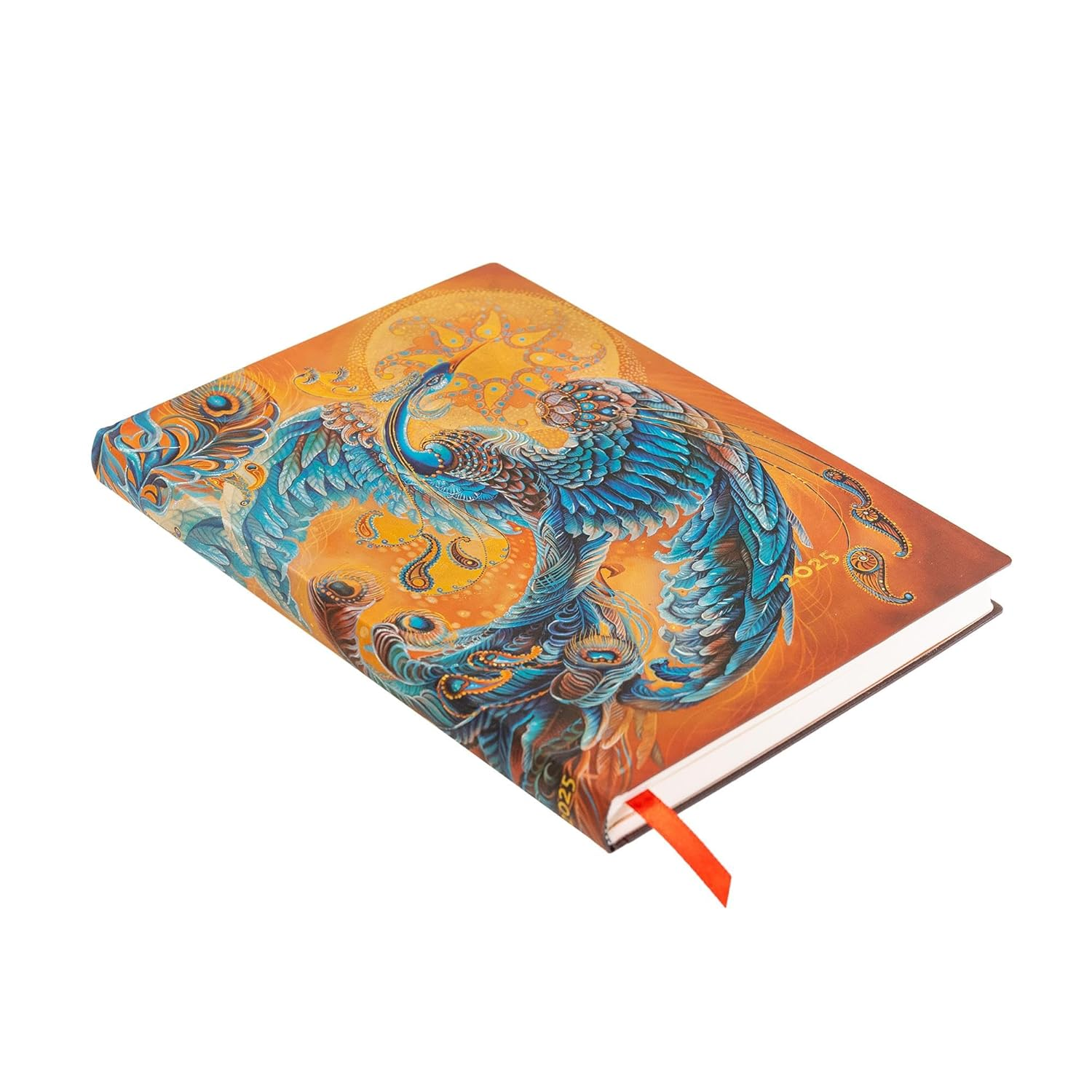 Skybird (Birds of Happiness) Midi 12-Month Horizontal Softcover Flexi Dayplanner 2025 (Elastic Band Closure) image number 1