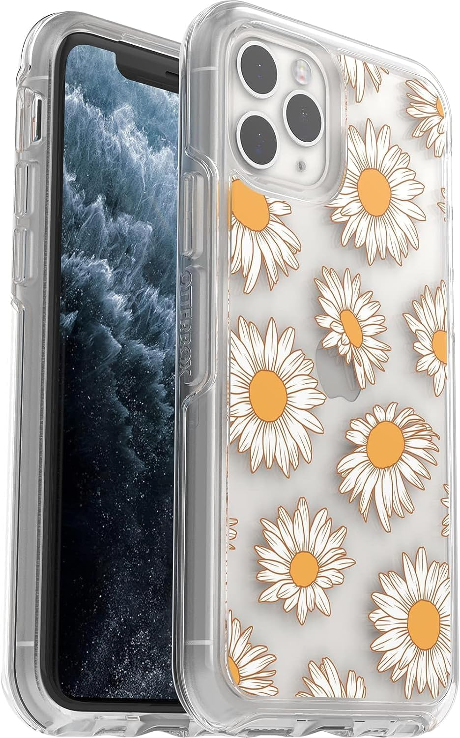 Otterbox Iphone 11 Pro (Only) - Symmetry Clear Series Case - Picnic Daisy - Ultra-Sleek - Wireless Charging Compatible - Raised Edges Protect Camera & Screen - Non-Retail Packaging, 27-54435-5157-NR - Beguiled Rose image number 5