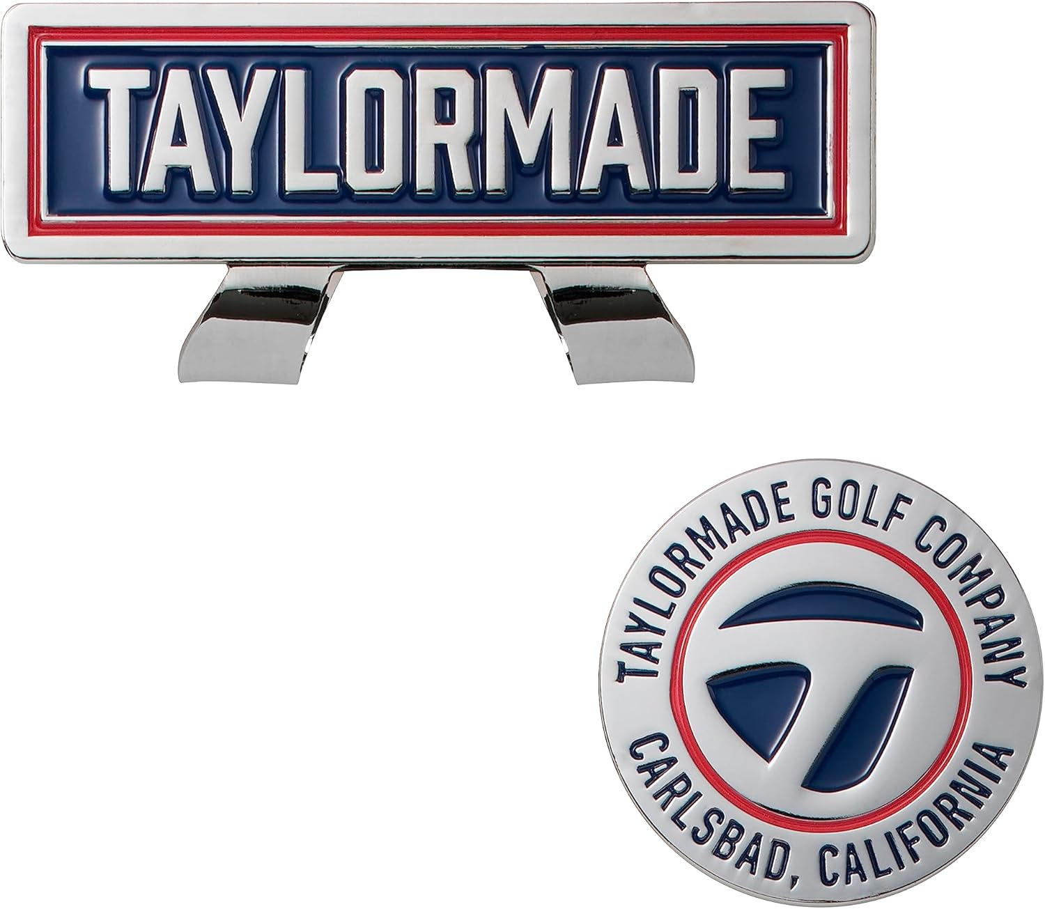 Taylormade TL217 23FW Metal T Emblem Cap Ball Marker White Unisex