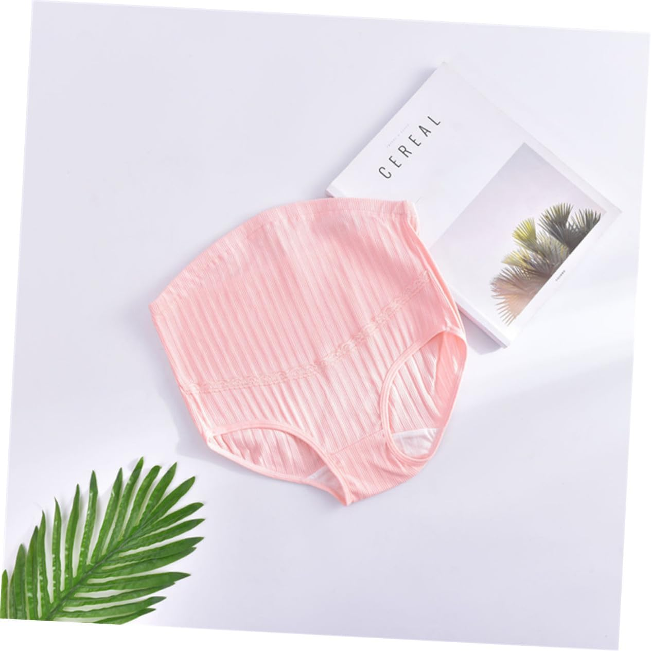 POPETPOP 3Pcs Maternity Underwear High Waist Cotton Soft Stretchy Breathable Panties with Stomach Lift Support for Pregnant Women Comfortable Fit Random Color image number 1