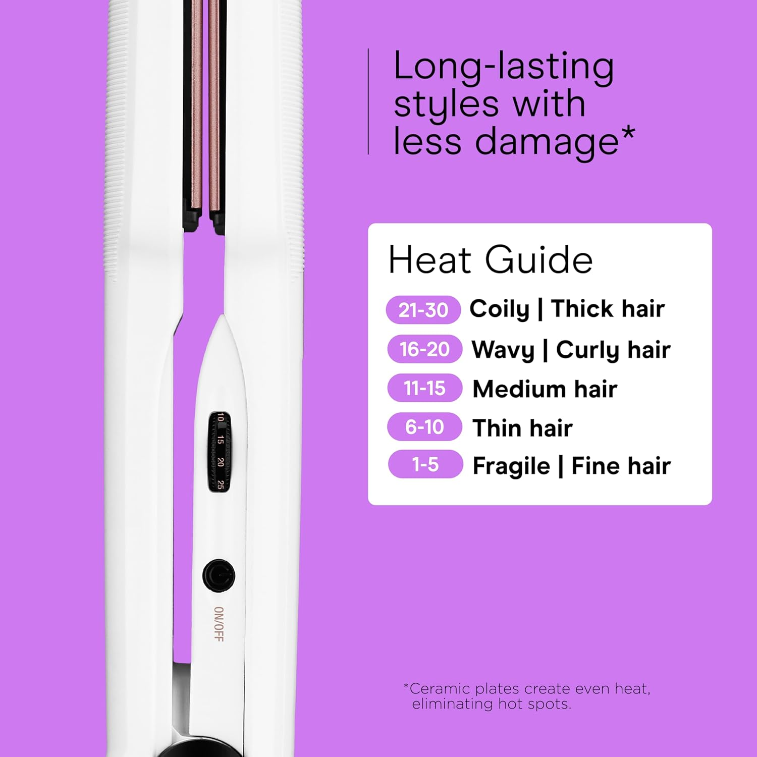 Conair Double Ceramic Flat Iron, 1 1/2-Inch image number 5