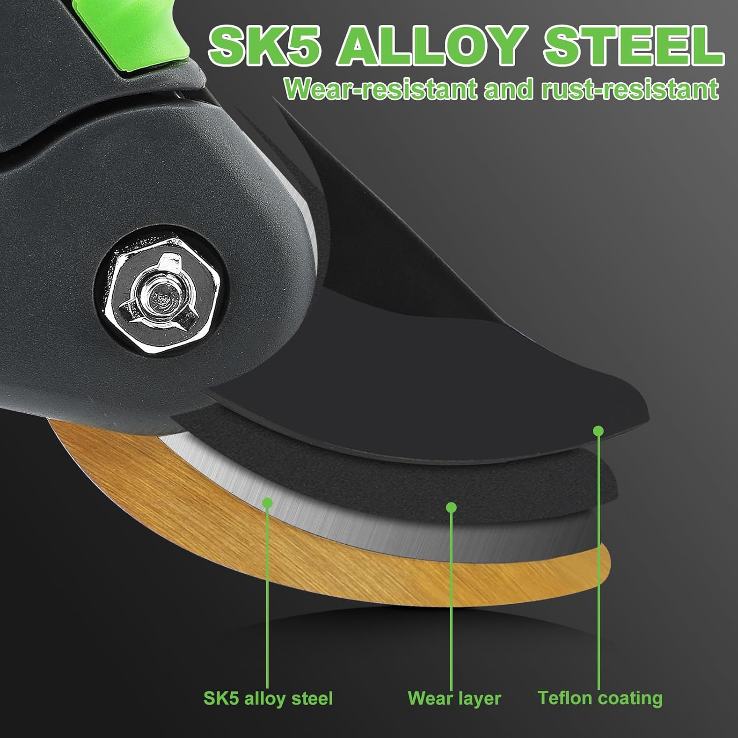 Garden Pruning Shears 2 Opening Sizes Stainless Steel Cutter Plant Shears Garden Scissors Clipper with Safety Lock for Flowers Trees