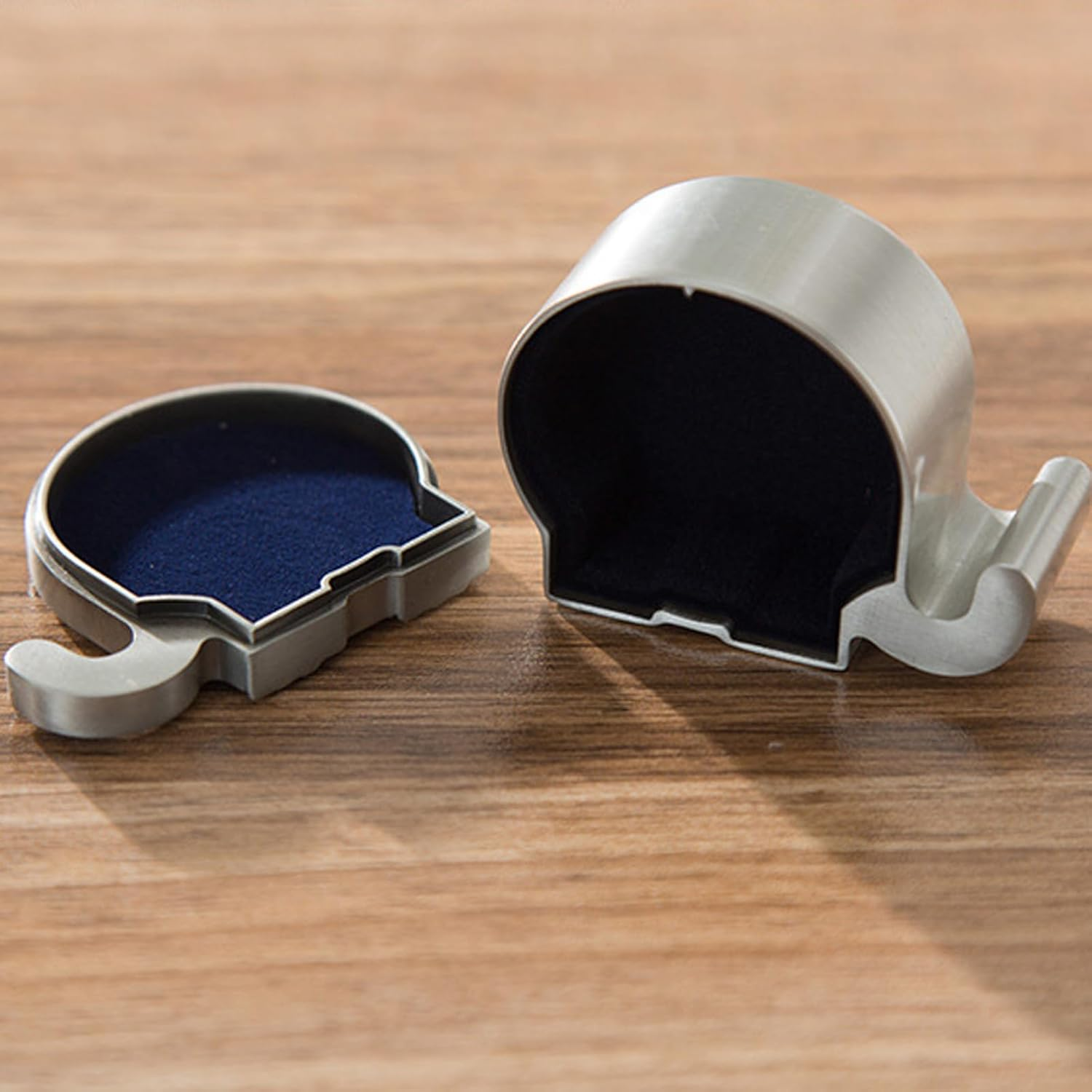 Fdit 2 Pack Small Keepsake Box Elephant Shape Storage Box, Safe Velvet Cushion, Metal Exquisite Workmanship, Ideal for Newborns, Birthdays image number 1