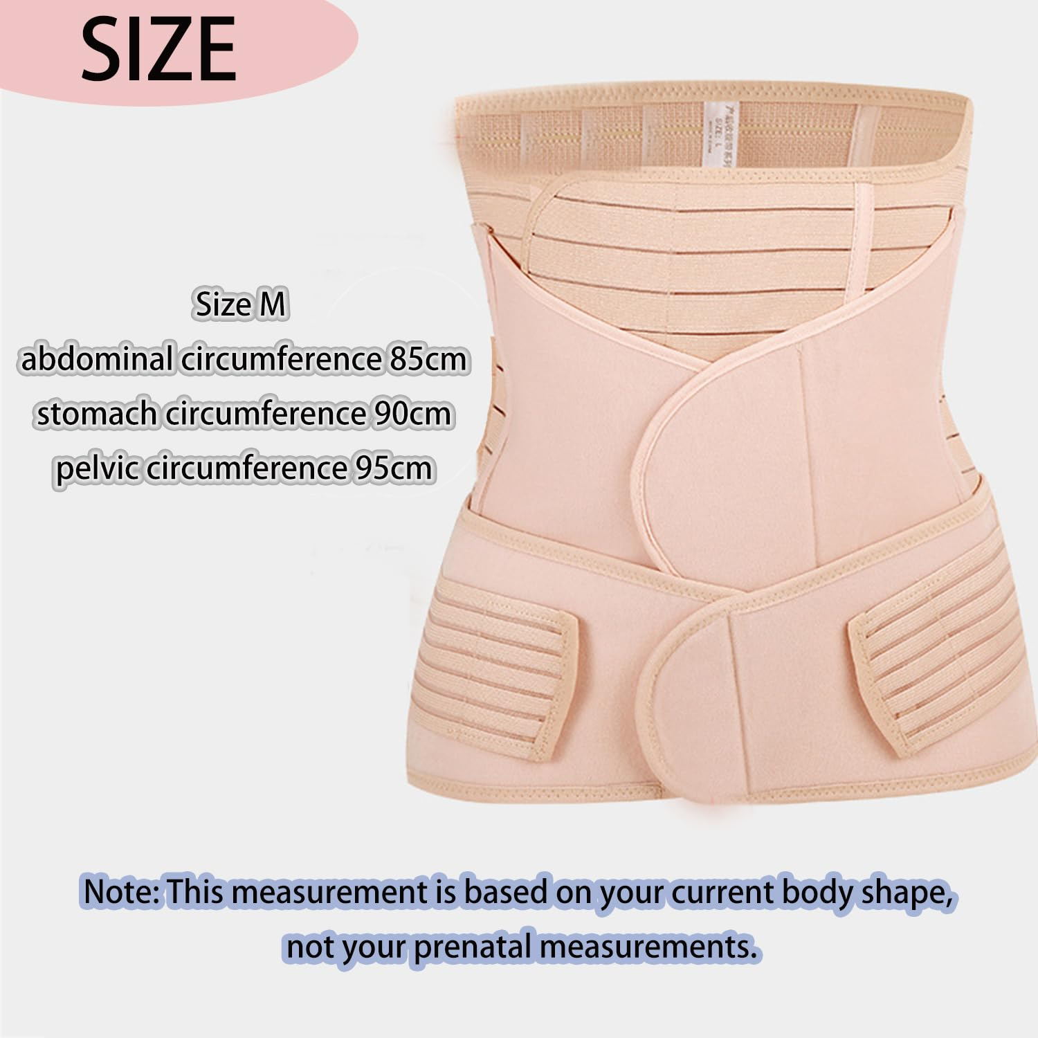 Roczential Three in One Postpartum Support - Restoring Abdominal/Lumbar/Pelvic Belt Shape (Flesh Color) image number 1
