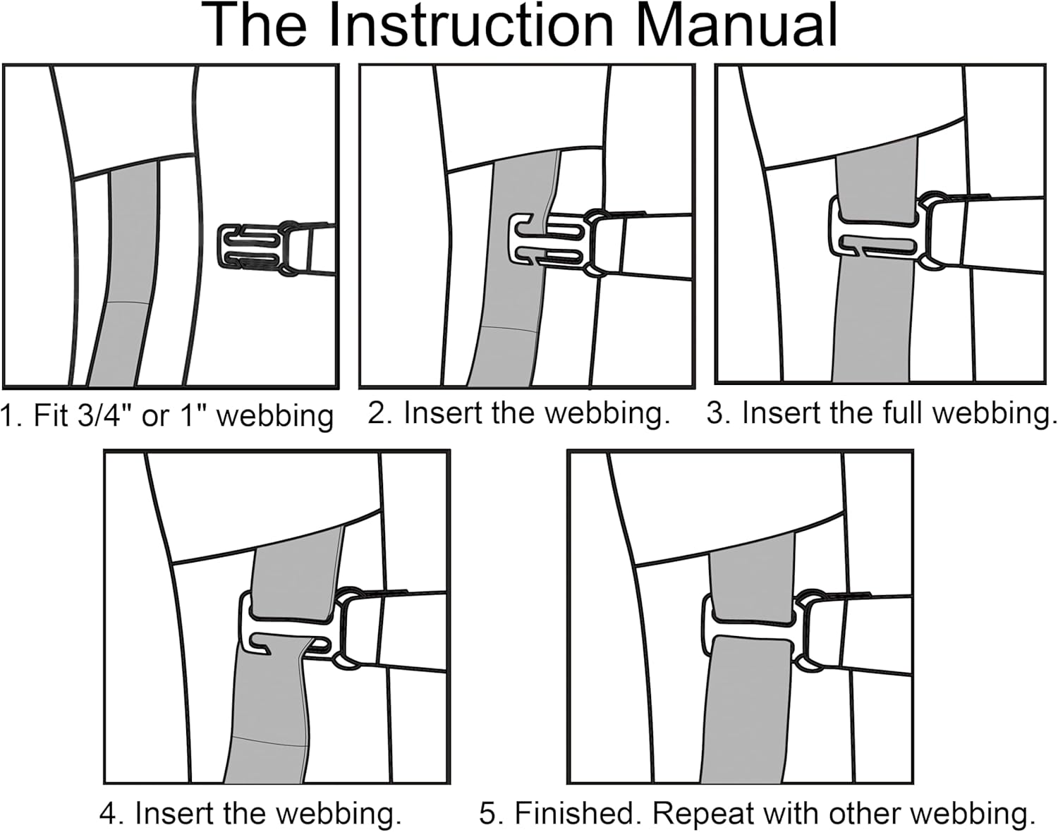 YYST Sternum Strap Backpack Chest Harness for Backpack with 20MM or 25MM Webbing image number 4