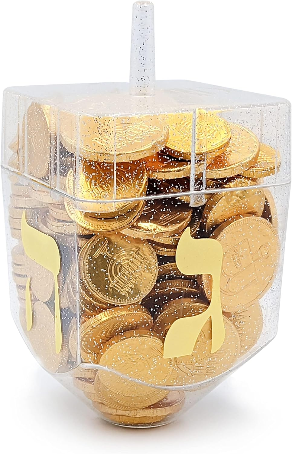 Jumbo Hanukkah Fillable Dreidel Assorted Colors Can Be Filled with Hanukkah Gelt or Hanukkah Chocolate (Single) image number 6