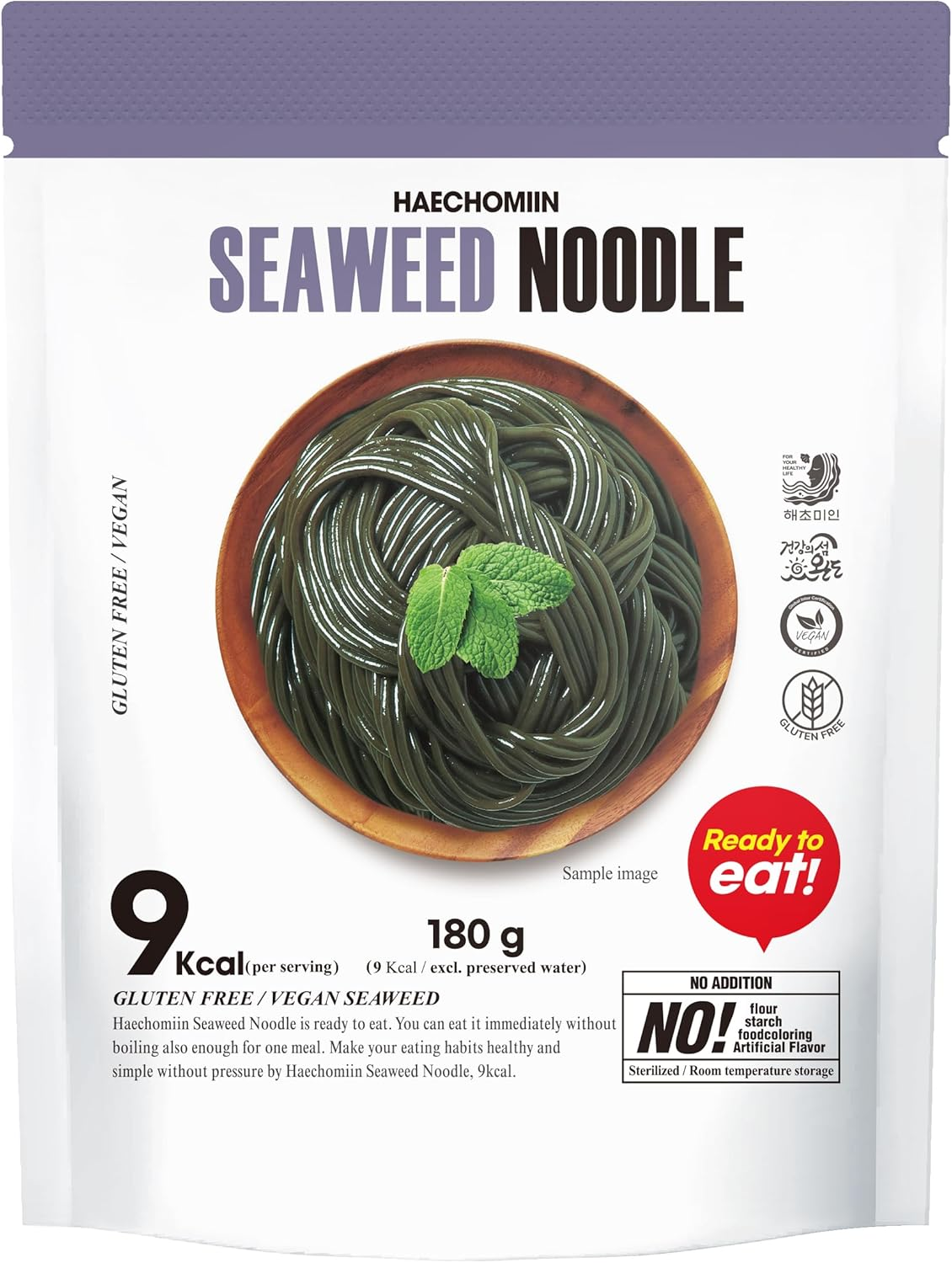 Haecheongjeong Seaweed Noodles 180 G image number 2